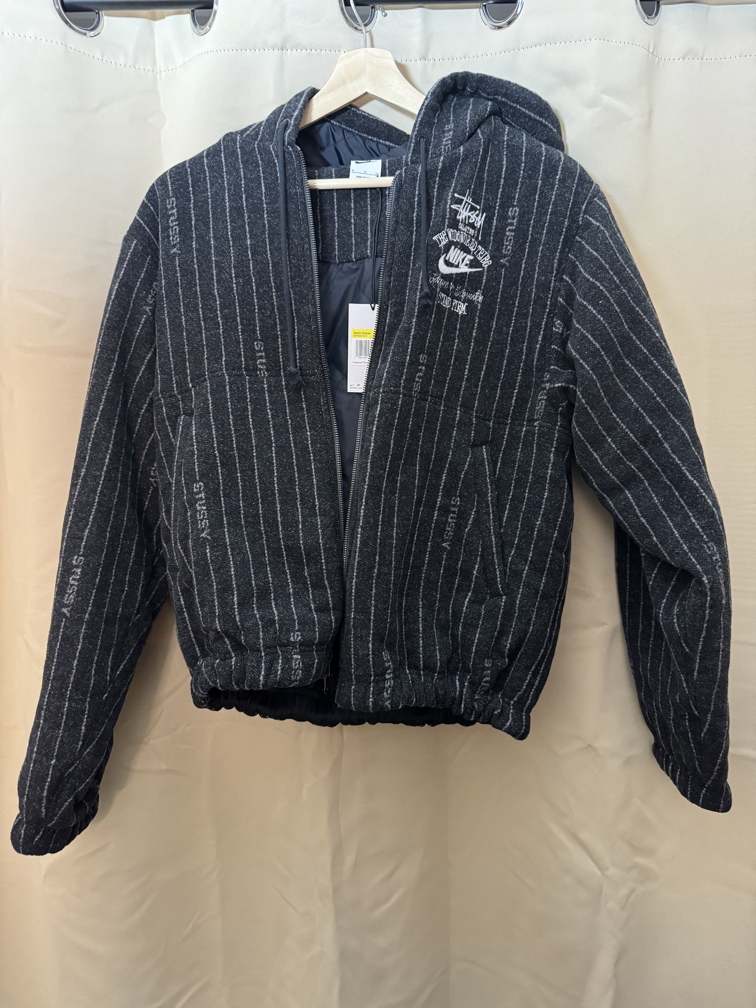 Nike Nike x Stussy Striped Wool Jacket | Grailed