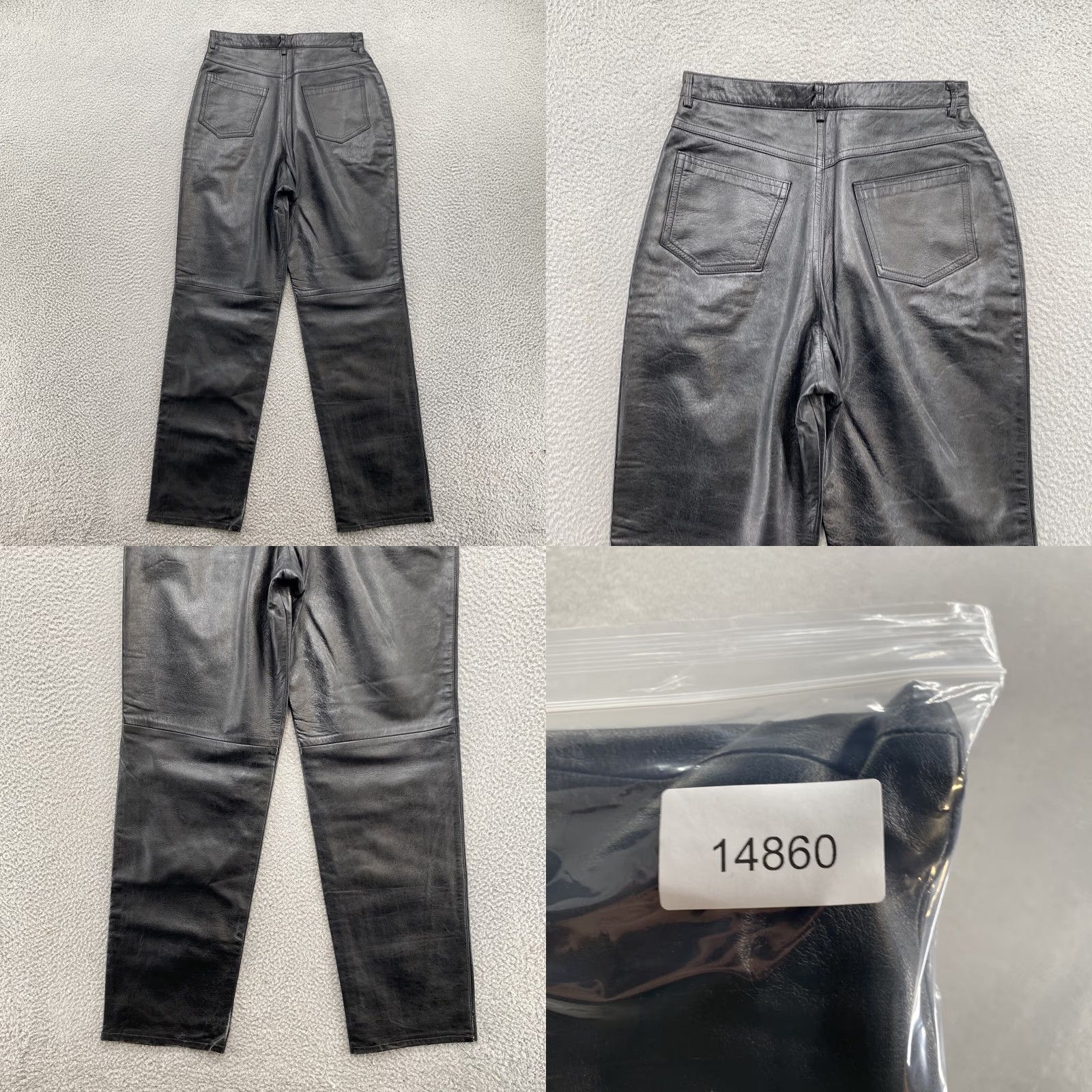 Vintage Vintage North American Frontier Black Leather Women’s Western Moto Biker Pants Size 11 Size ONE SIZE - 9 Thumbnail