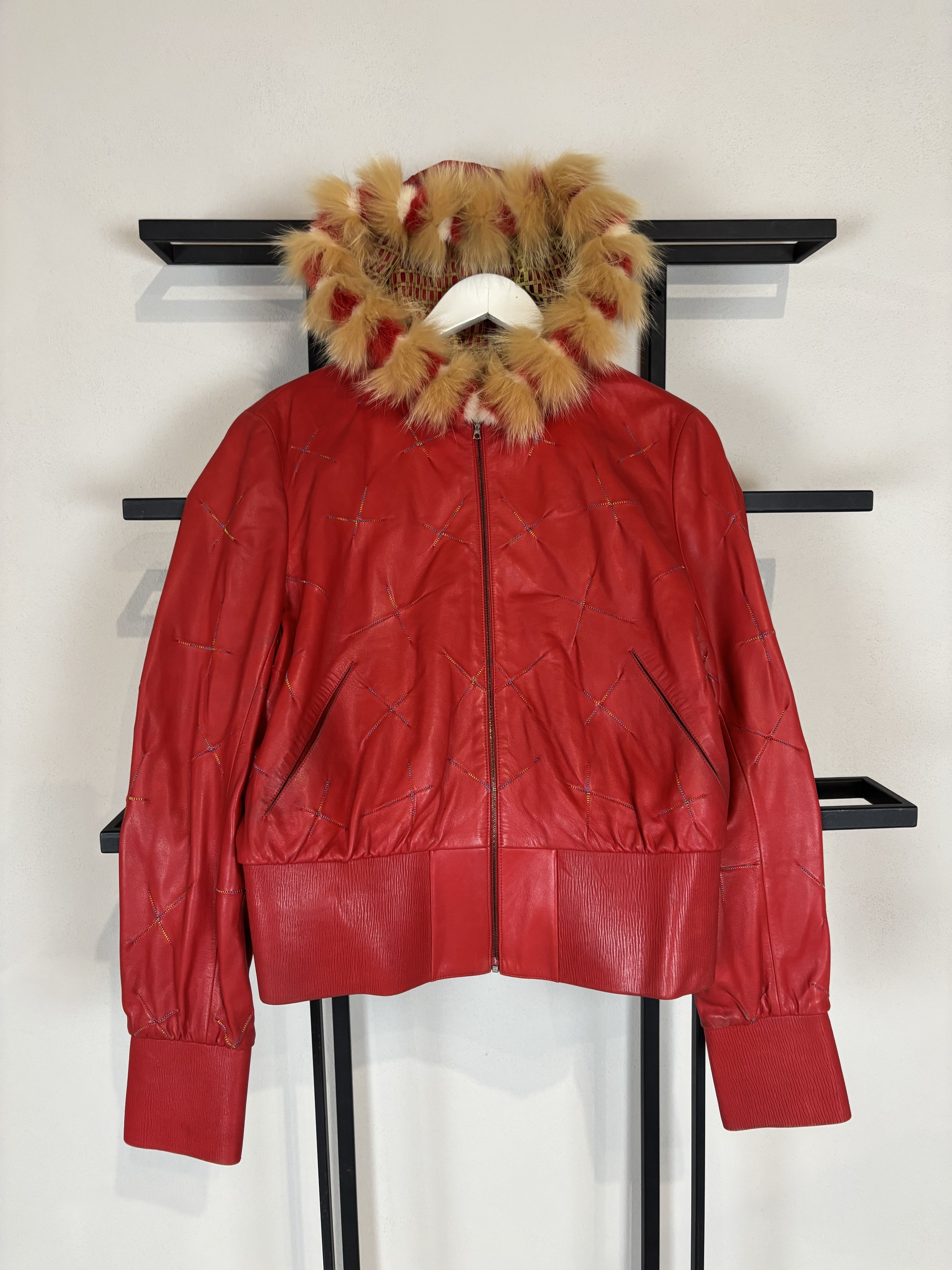 Hysteric Glamour Rick Owens VTG Yohji Yamamoto Style Fur Hood Leather Jacket Size US M / EU 48-50 / 2 - 1 Thumbnail