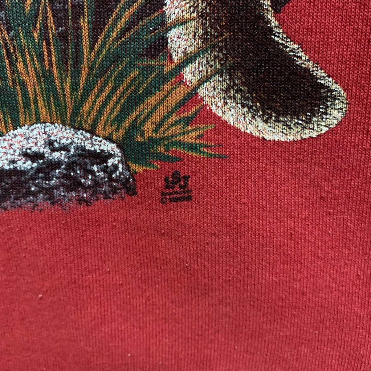Habitat × Vintage Vintage 90s COUGAR ANIMAL Nature Big image Sweatshirt Size US M / EU 48-50 / 2 - 6 Thumbnail