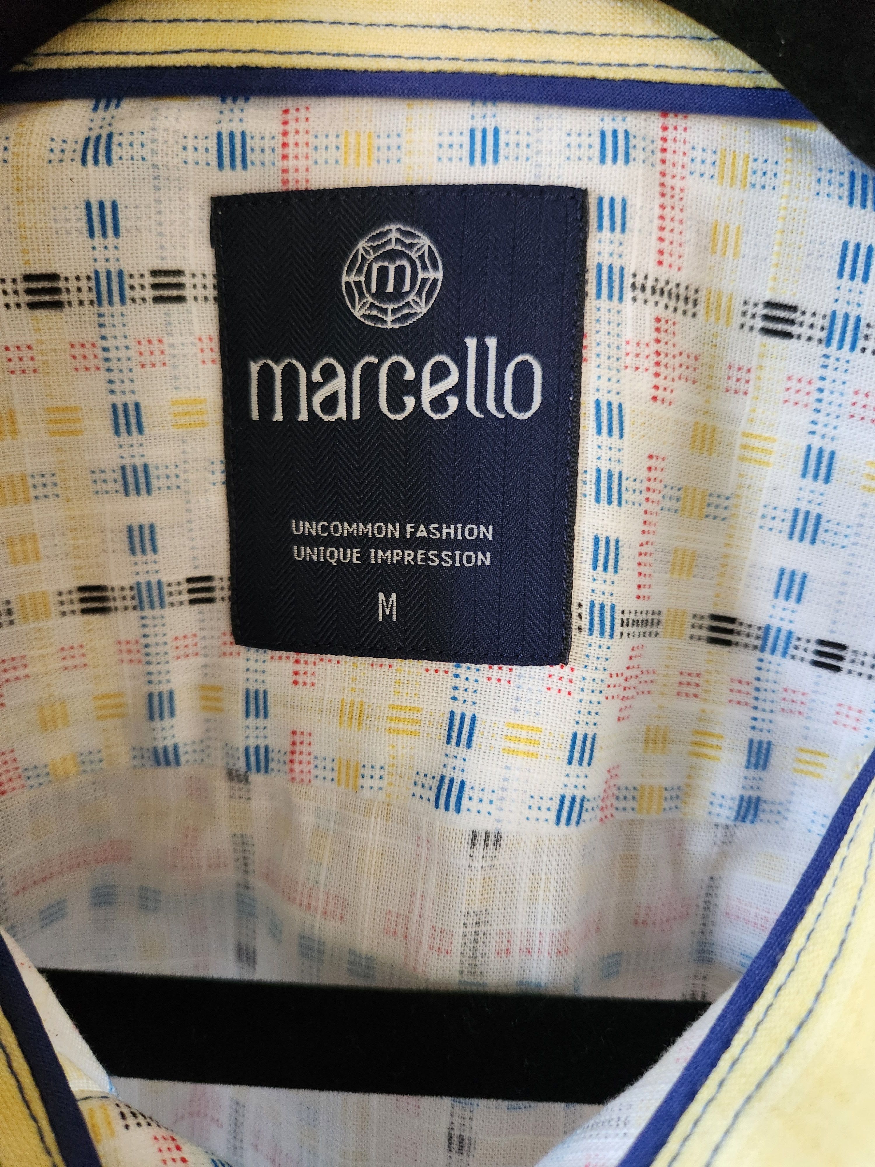 Designer NWOT Marcello Sport 100% Cotton Spring Fractured Plaid Shirt Size US M / EU 48-50 / 2 - 3 Thumbnail
