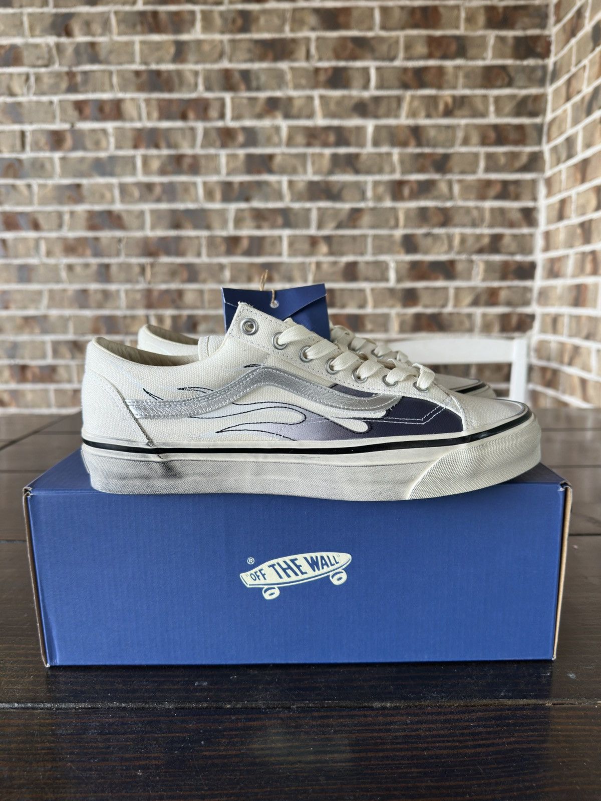 Vans Vans Old Skool Archive Flame Pack White Size US 9 / EU 42 - 3 Thumbnail
