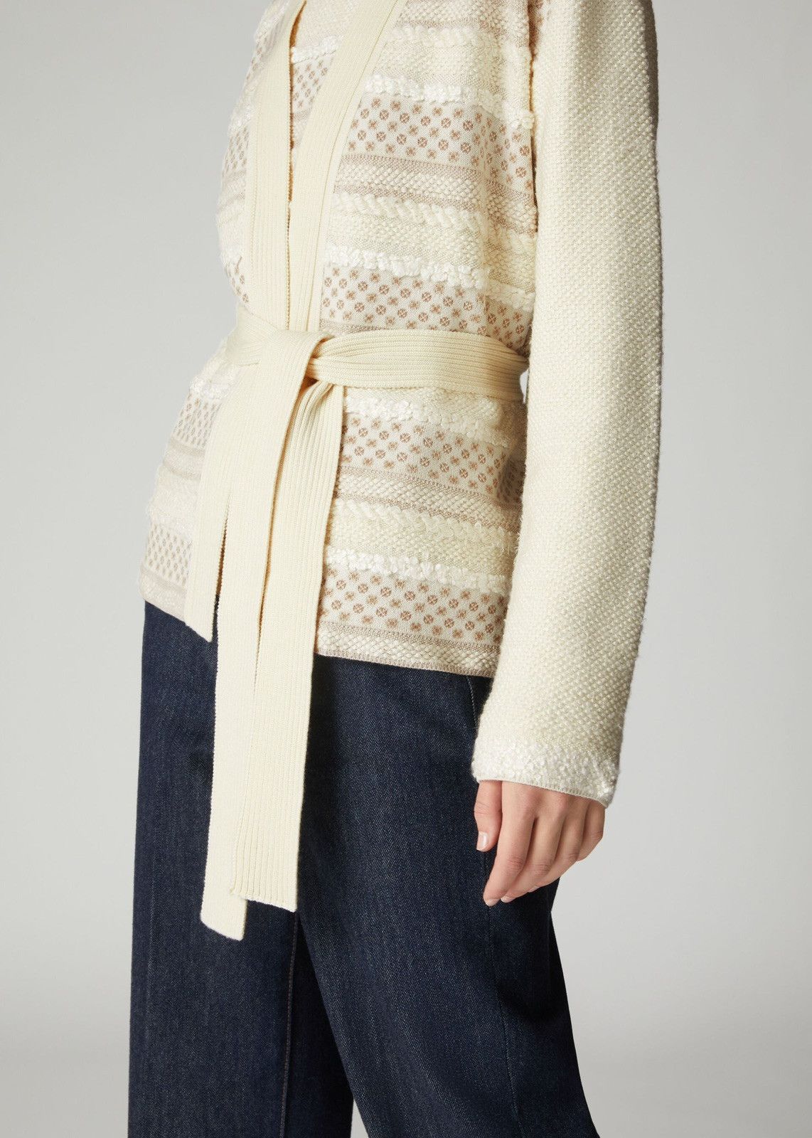Loro Piana o1srvl11e0125 Kingham Patch Cardigan in Multicolor Size M / US 6-8 / IT 42-44 - 2 Thumbnail