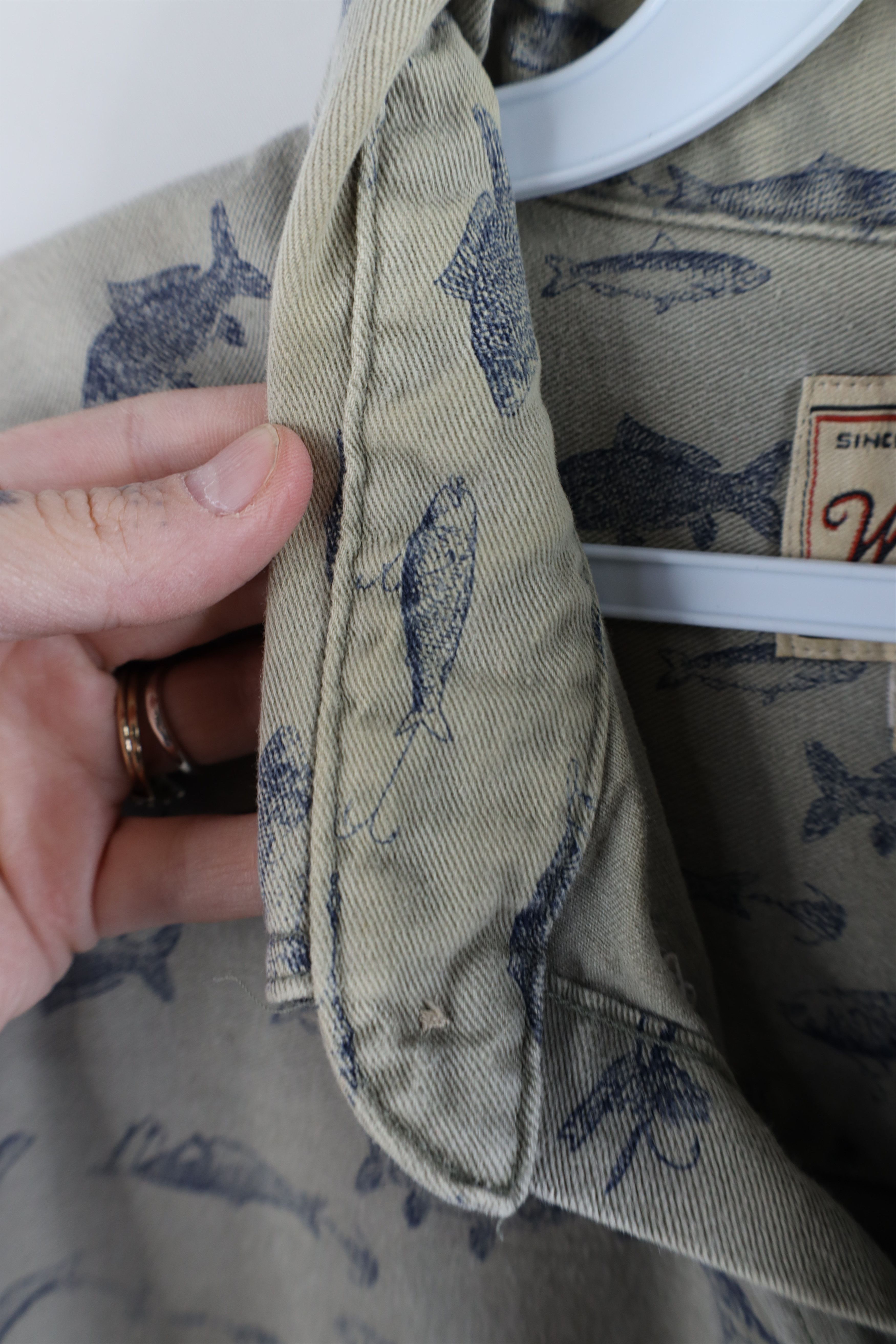Vintage × Woolrich Woolen Mills Vintage 90s Woolrich All Over Print Button Down Shirt USA Size US XL / EU 56 / 4 - 11 Thumbnail