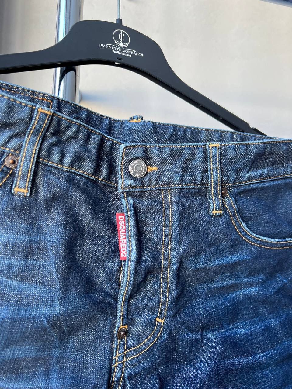 Dsquared2 2017 DSQUARED 2 BLUE ARTIFICIALLY WORN SEXY TWIST PANTS 46 Size US 44 / EU 60 - 6 Thumbnail