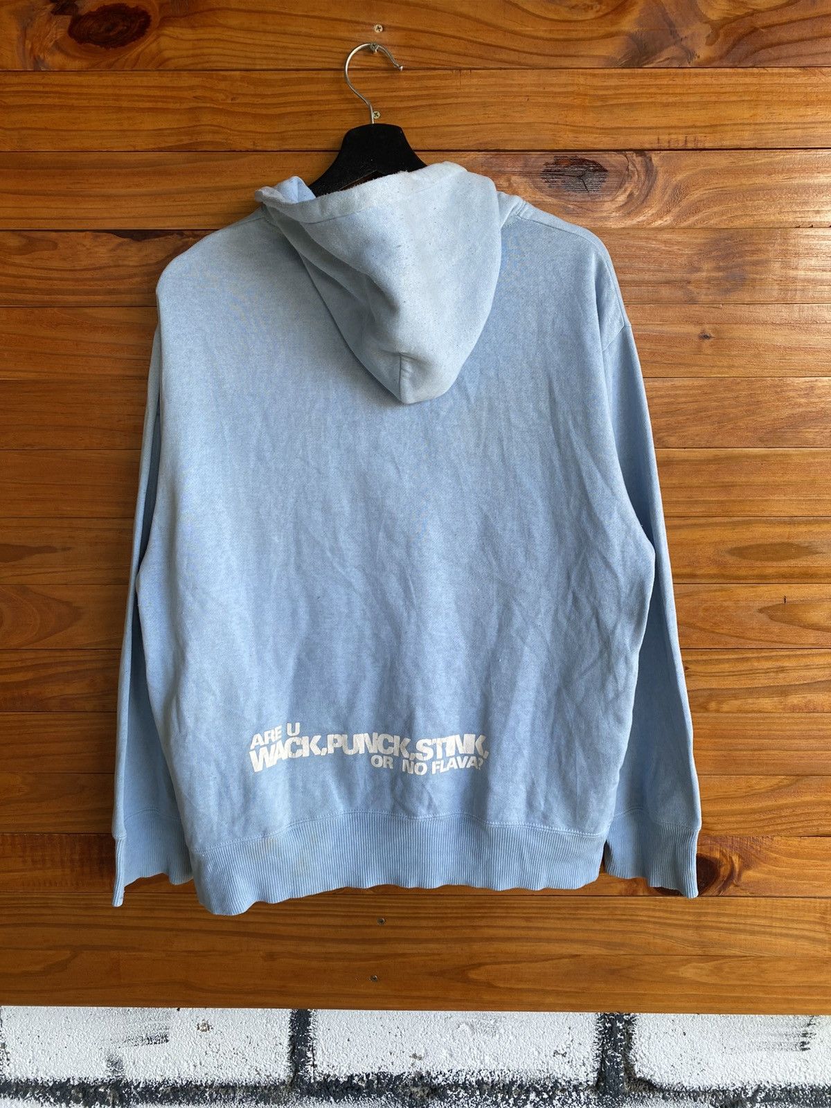 Vintage Vintage Patina Graphic Hoodie Sky Blue Streetwear Sweatshirt Size US L / EU 52-54 / 3 - 7 Thumbnail