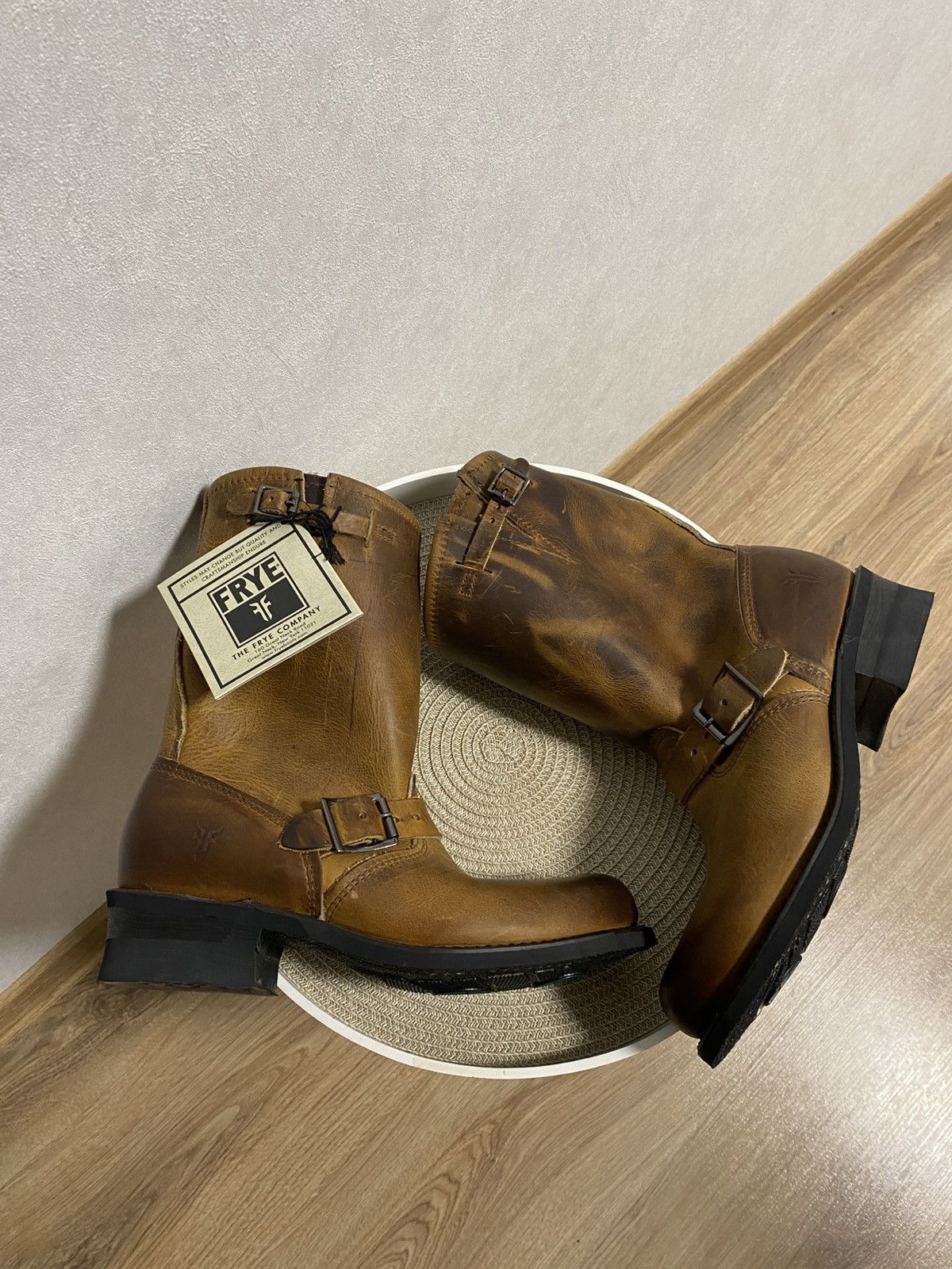 Frye Frye Engineer 12R 77400 AS98 Sendra Leather Boots Size: 39 Size US 9 / IT 39 - 2 Thumbnail
