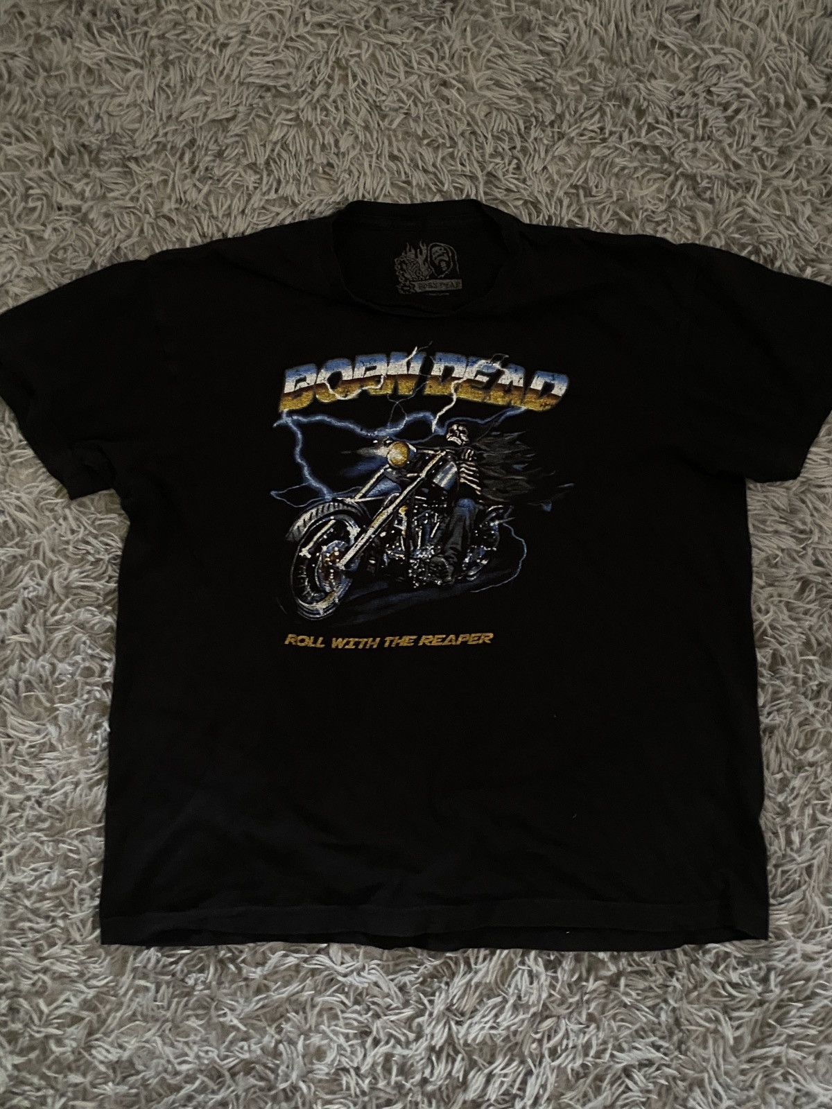 Band Tees × Vintage BORN DEAD TEE☠️💀🏍️🏍️ Size US L / EU 52-54 / 3 - 1 Thumbnail