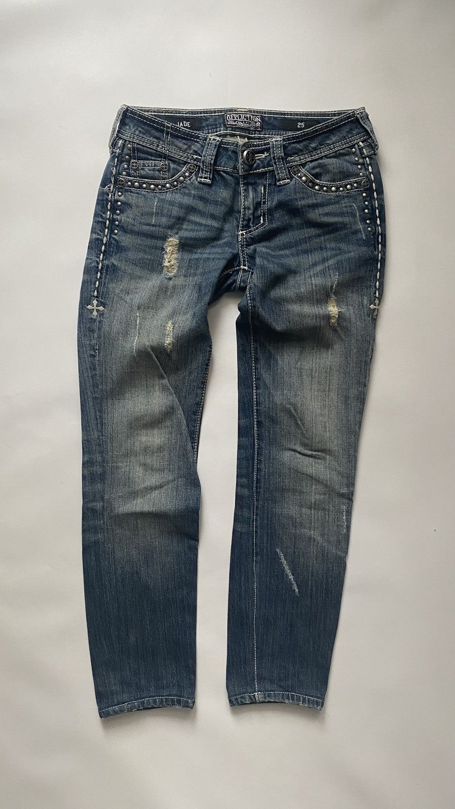 Affliction Vintage affliction jeans Y2k 00s 25x25 Jade True religion Size 25" / US 0 / IT 36 - 2 Thumbnail
