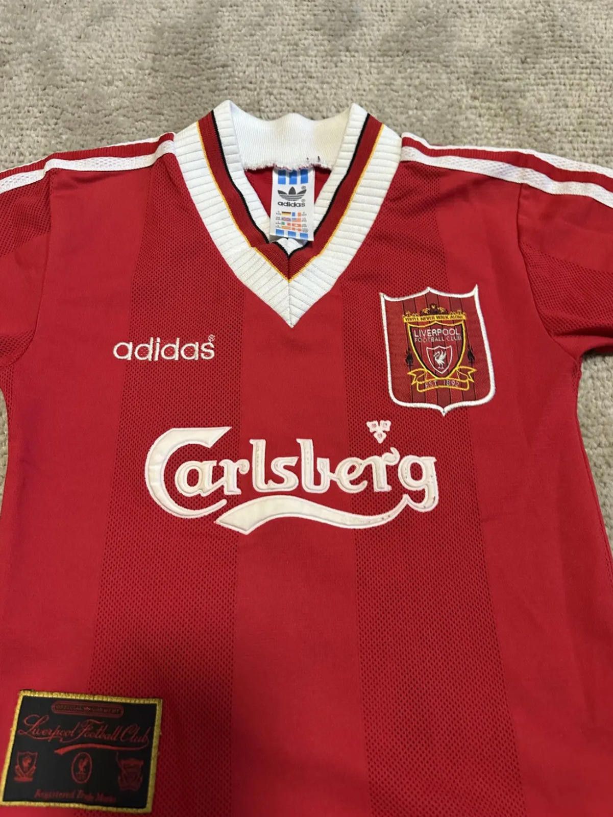 Adidas Adidas Liverpool 1995/96 Football Shirt Soccer Jersey Sz XXS Size US XXS / EU 40 - 4 Thumbnail