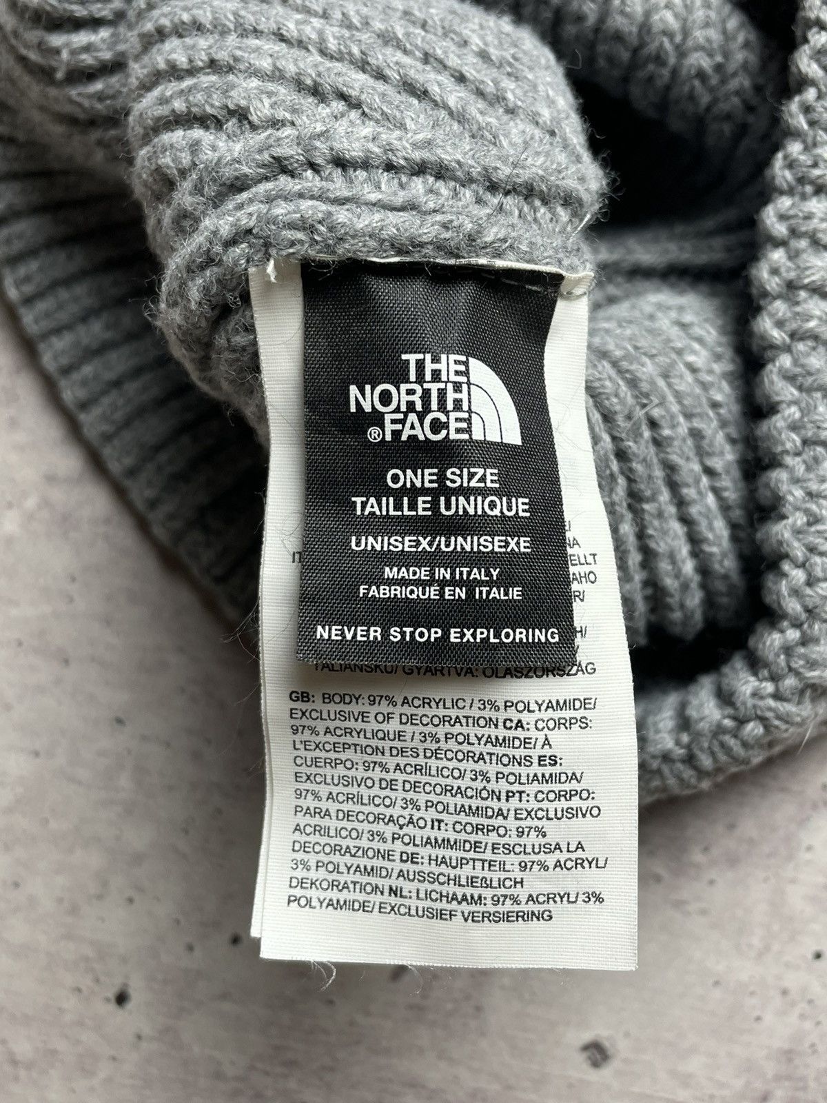 The North Face × Vintage Vintage The North Face Logo Beanie Hat Size ONE SIZE - 4 Thumbnail