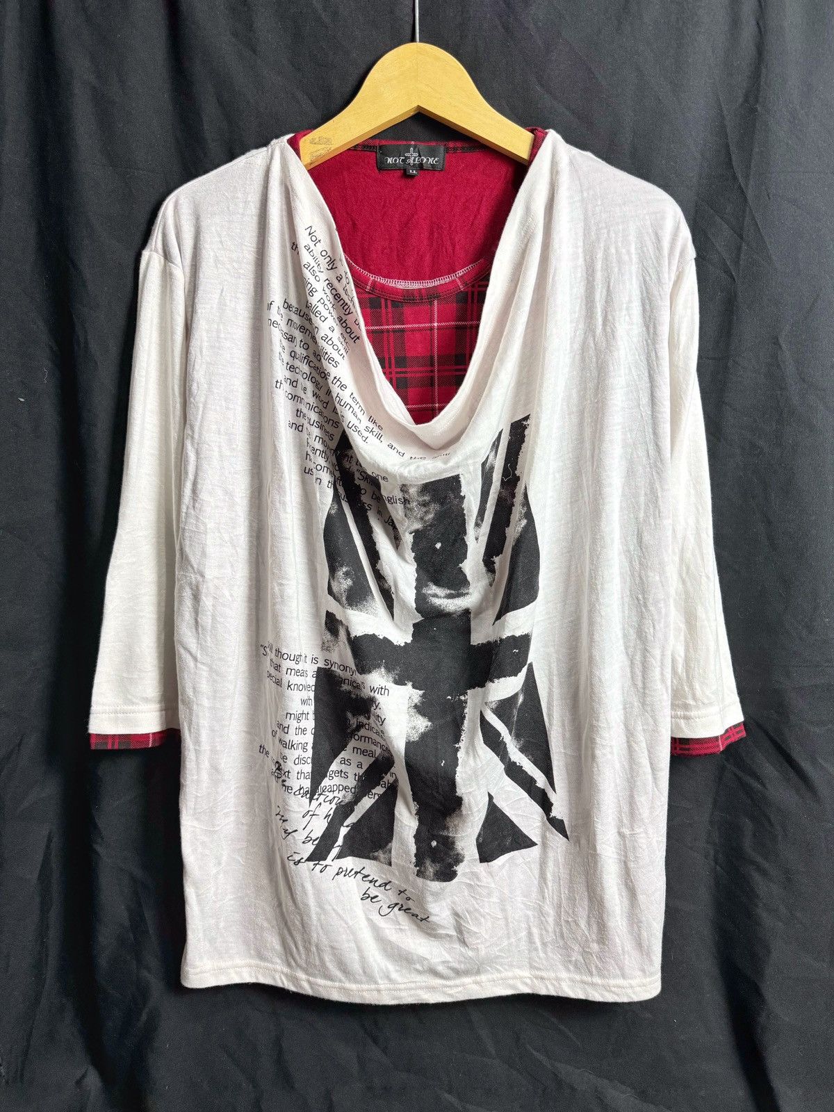 Hysteric Glamour × If Six Was Nine × Japanese Brand Not Alone Double Layers Poem Long Sleeve Size US L / EU 52-54 / 3 - 1 Thumbnail
