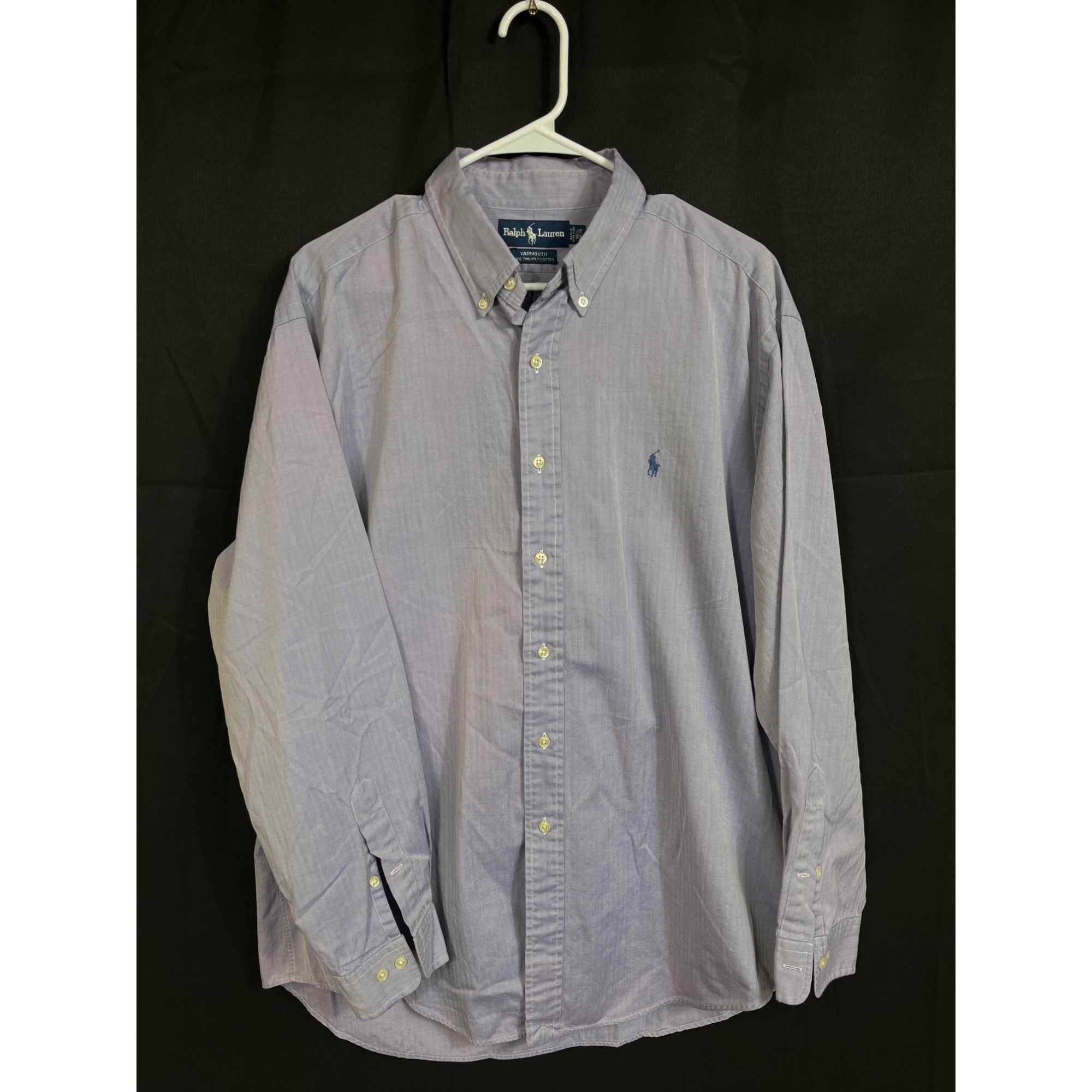 Ralph Lauren Ralph Lauren SKU 7784 Mens Purple Classic Fit Button Down Sh Size US L / EU 52-54 / 3 - 1 Thumbnail