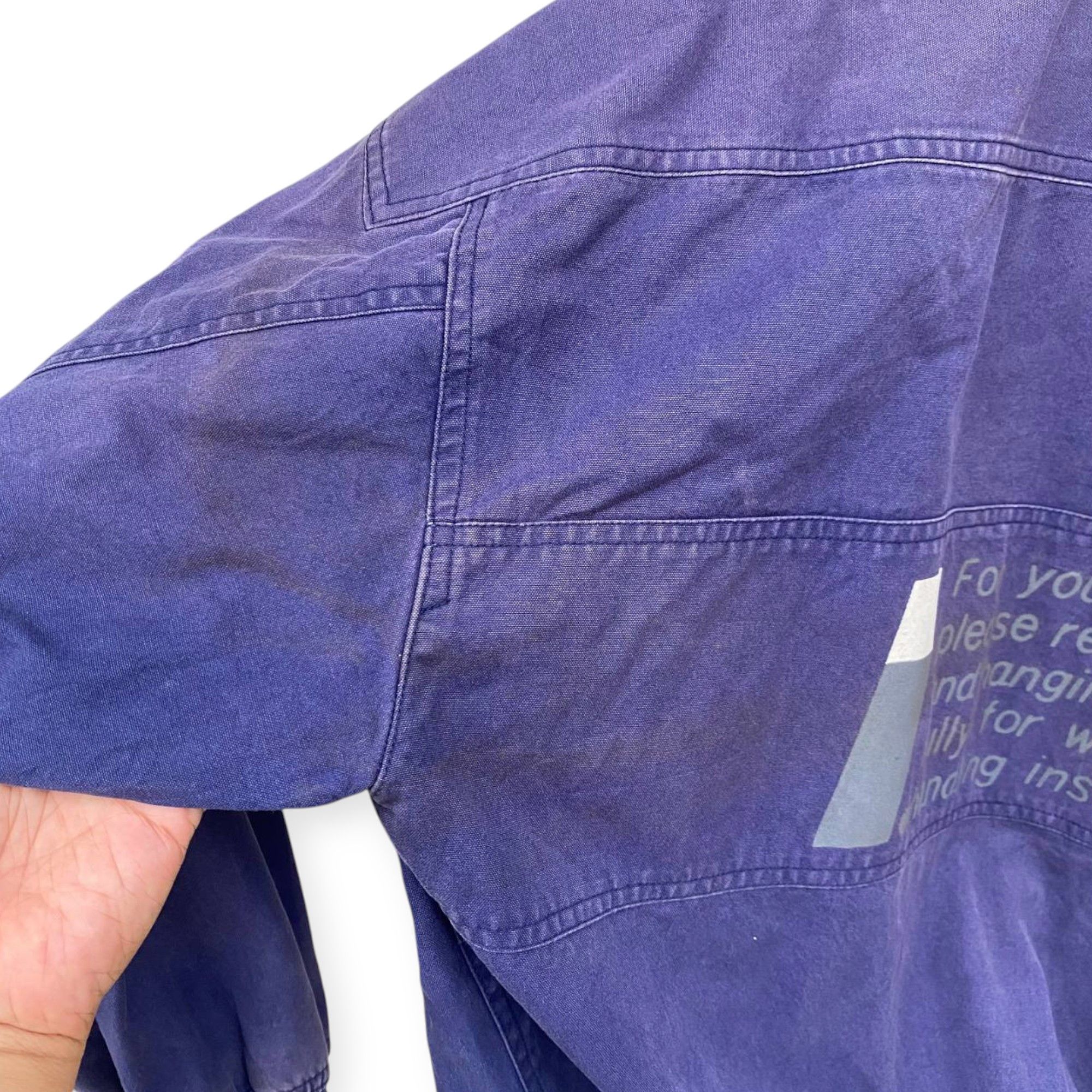 Issey Miyake WORN VINTAGE 80S ISSEY MIYAKE CARE INSTRUCTION FADED PURPLE Size US M / EU 48-50 / 2 - 17 Thumbnail