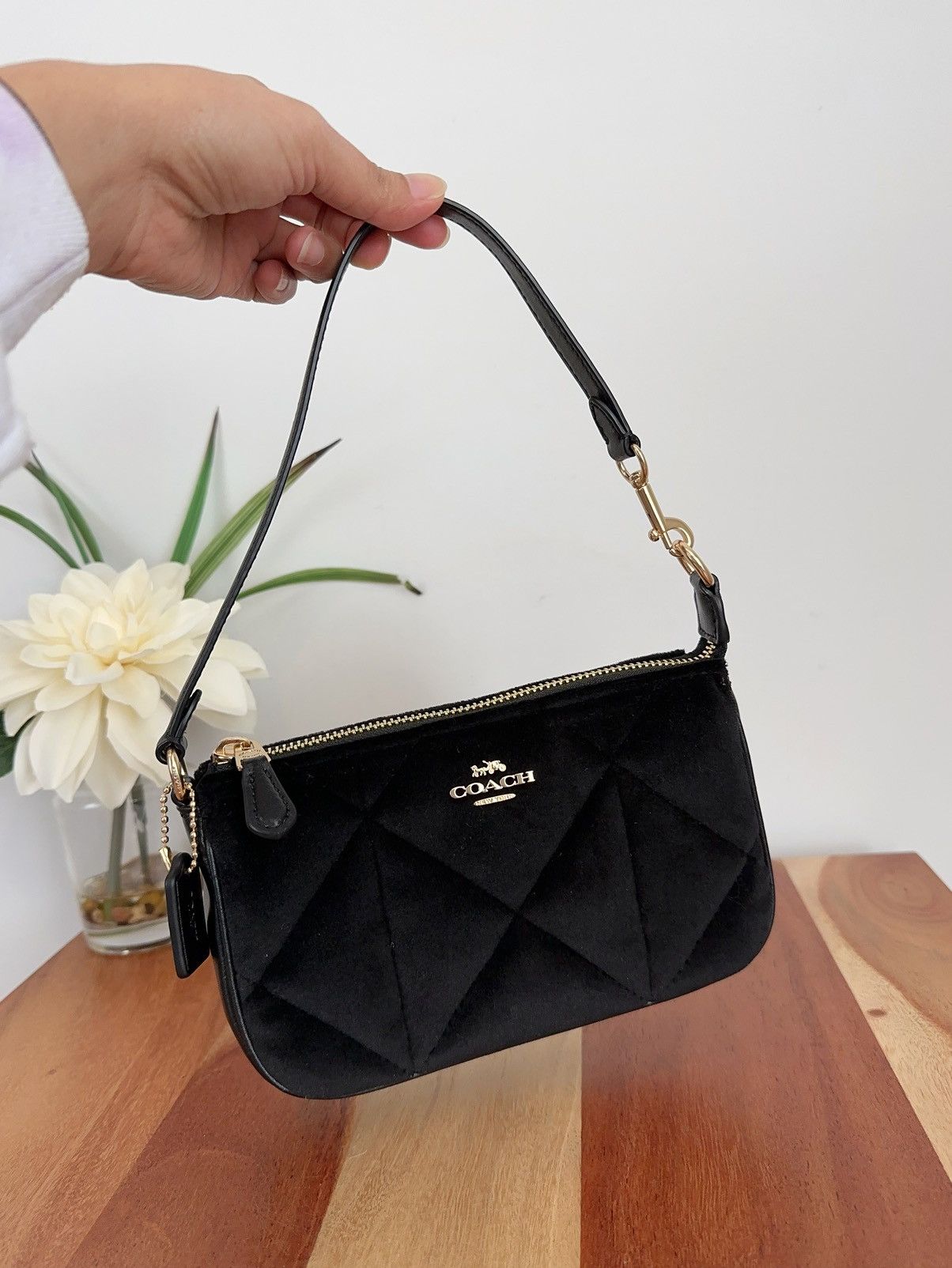 image of NWT Coach Nolita 19 With Quilting in Black, Women's
