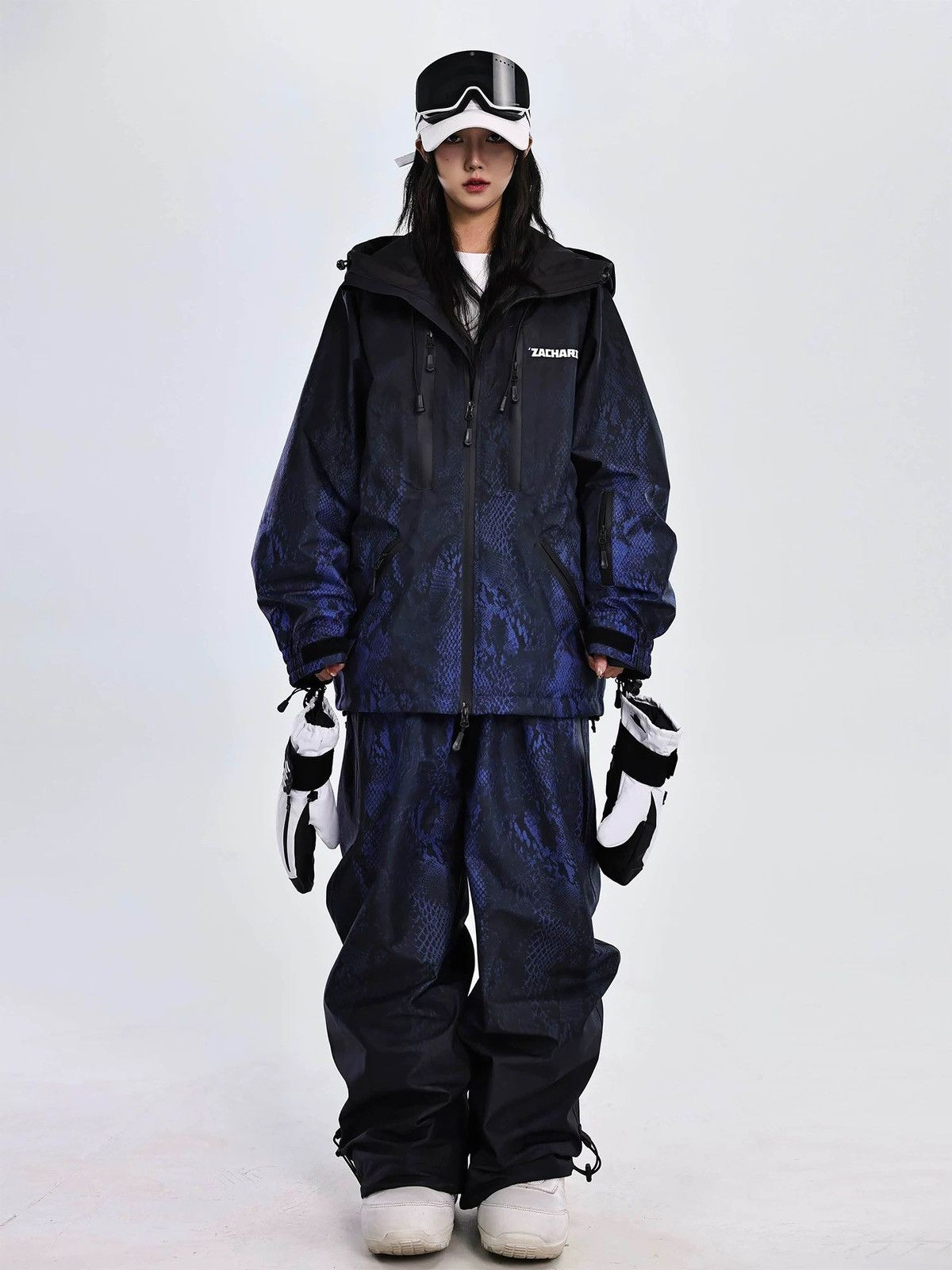 Other Blue Coral Snake Pattern Outdoor Windproof Ski Suit Size US 32 / EU 48 - 2 Thumbnail