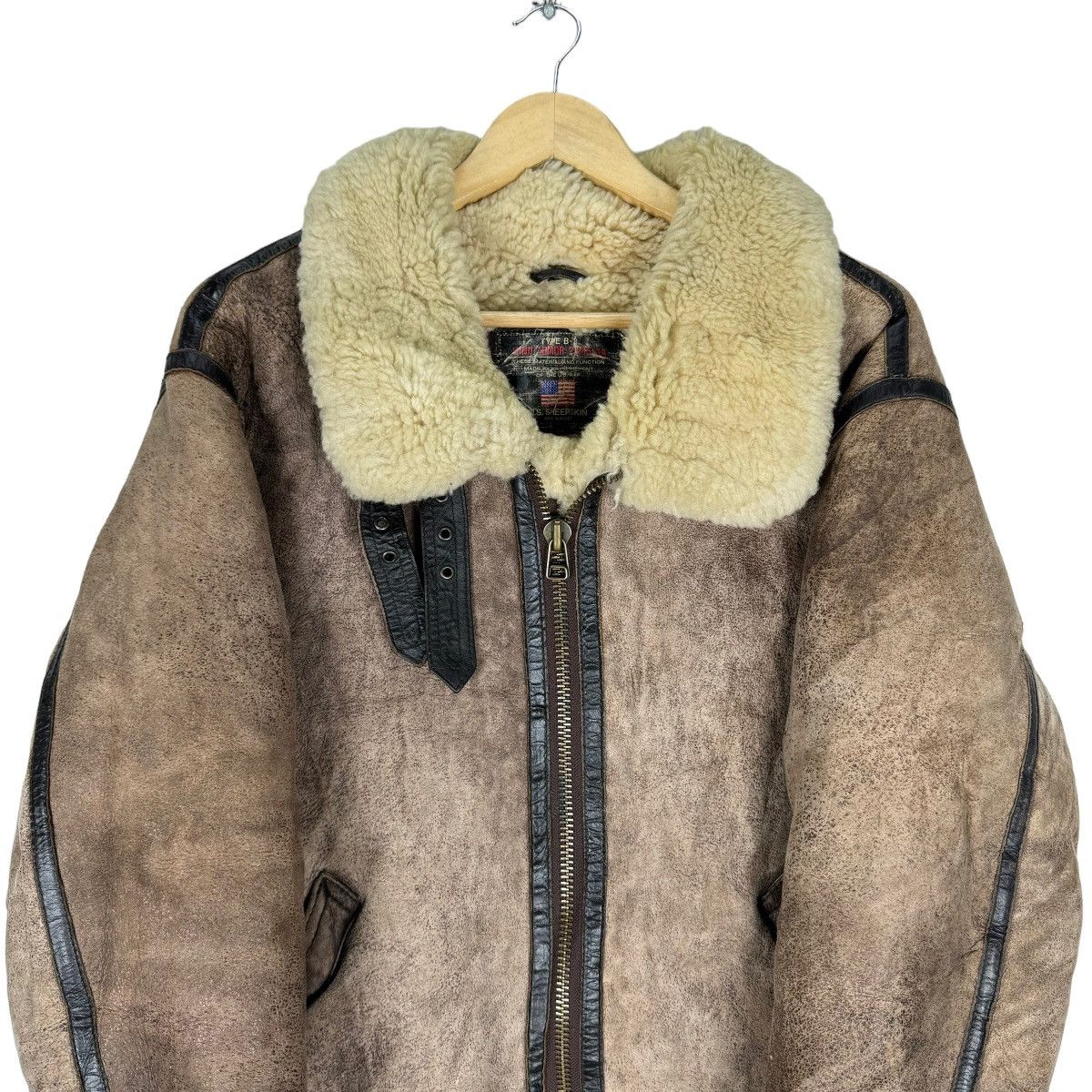 Genuine Leather ☀️US SHEEPSKIN TYPE B3 LEATHER JACKET Size US M / EU 48-50 / 2 - 3 Thumbnail