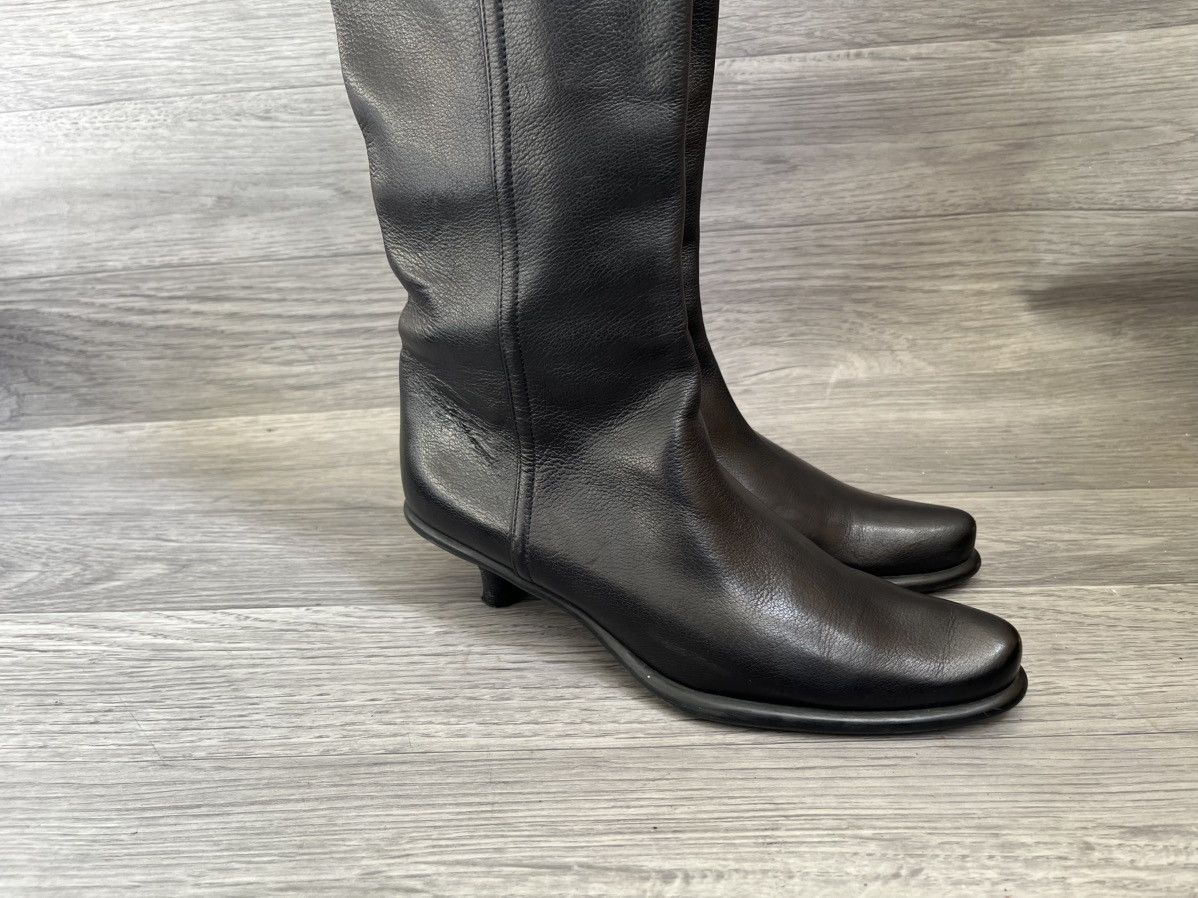 Miu Miu Miu Miu x Prada pointed toe long riding kitten heel boots Size US 6 / IT 36 - 8 Thumbnail