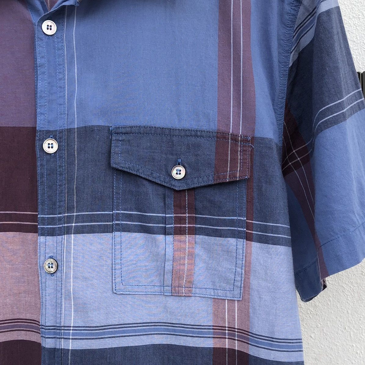 Burberry Burberry Brit Checked Cotton Short Sleeve Shirt Men’s Size US M / EU 48-50 / 2 - 7 Thumbnail