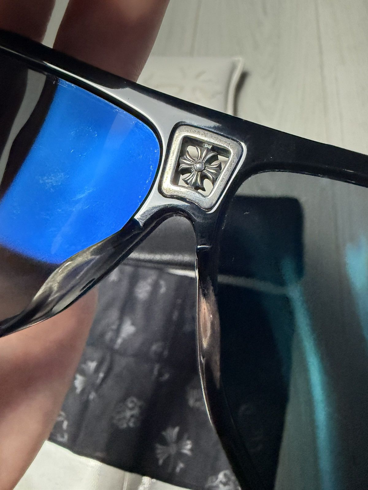 Chrome Hearts Chrome Hearts “Cooch” Cross Sunglasses Size ONE SIZE - 17 Thumbnail