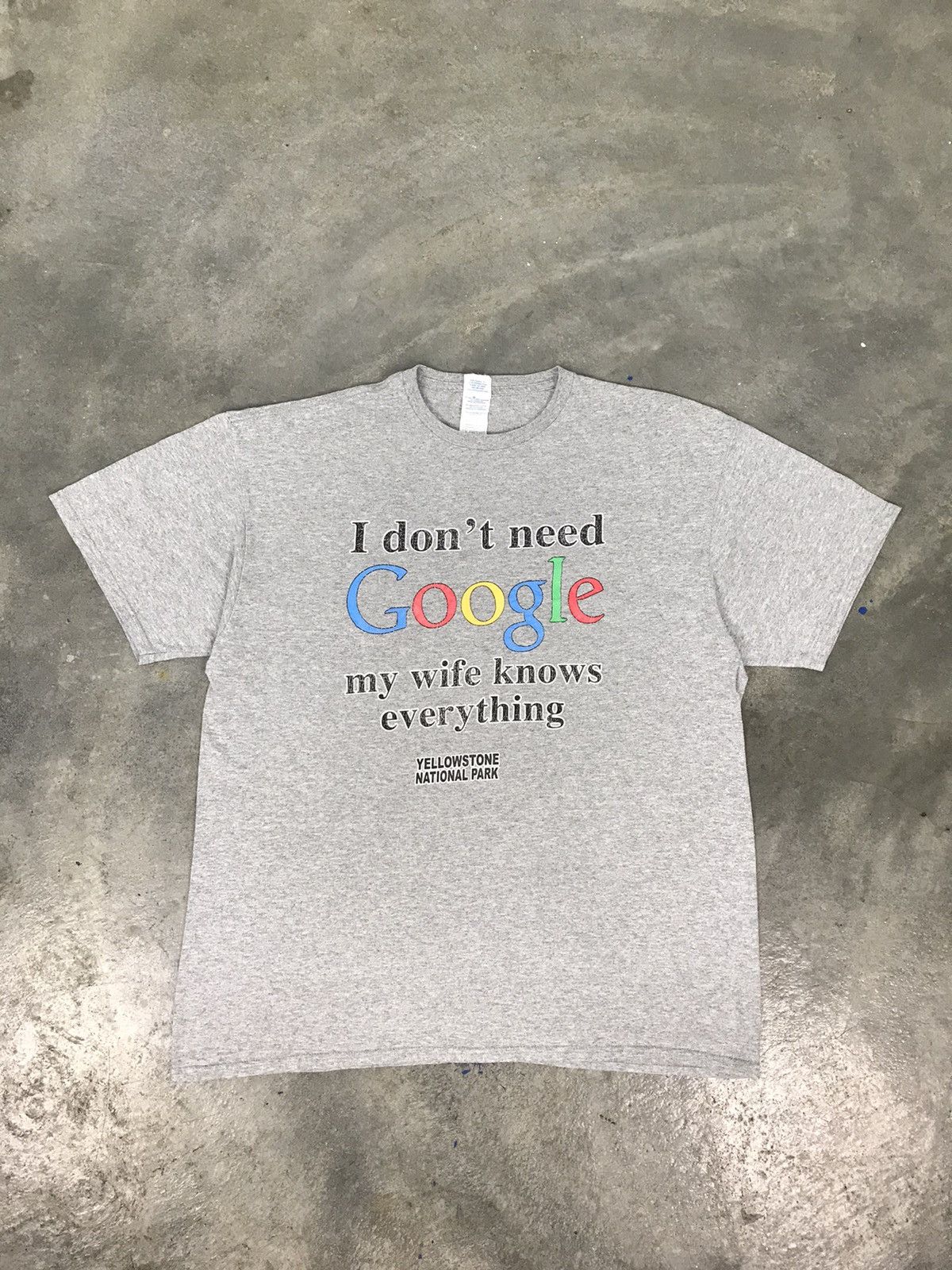 Japanese Brand I don’t need GOOGLE my wife knows everthing Humor Tee Size US XL / EU 56 / 4 - 4 Thumbnail