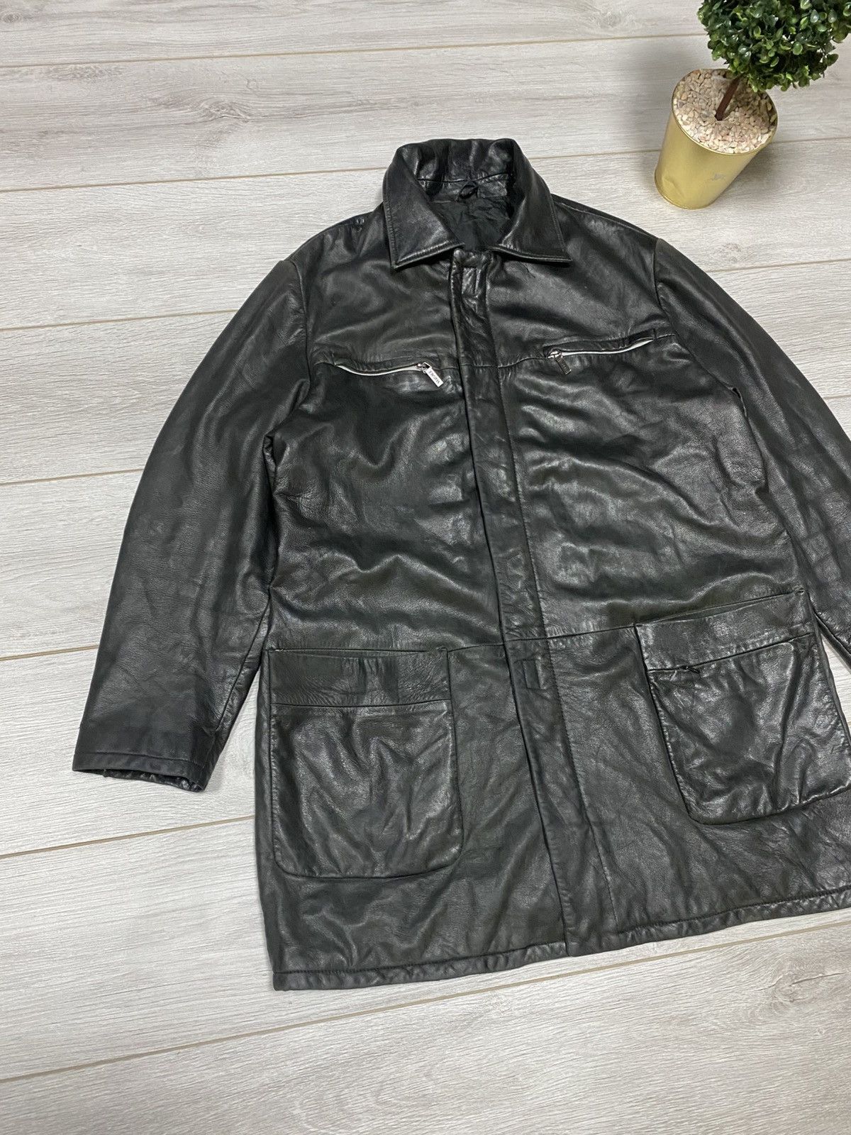Versace Jeans Couture Versace RARE vintage leather jacket reflective Size US XL / EU 56 / 4 - 3 Thumbnail