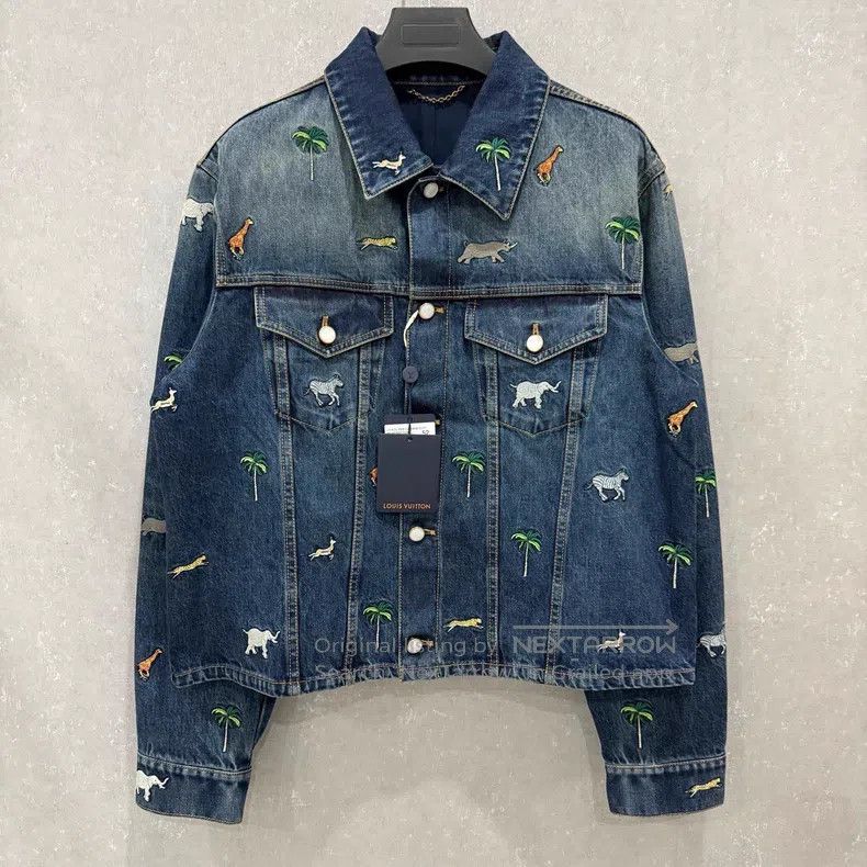 Louis Vuitton Louis Vuitton Animal print denim jacket Size US L / EU 52-54 / 3 - 2 Thumbnail