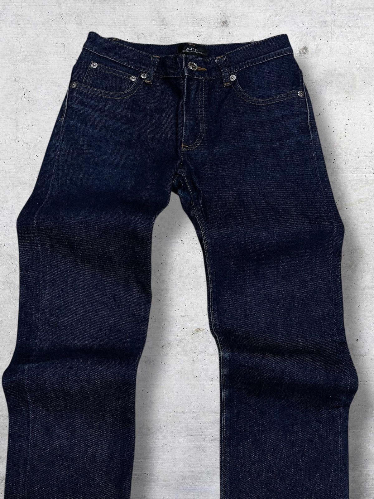 A.P.C. VINTAGE A.P.C DENIM ETROIT COURT SKINNY DARK BLUE STREETWEAR Size US 26 / EU 42 - 4 Thumbnail