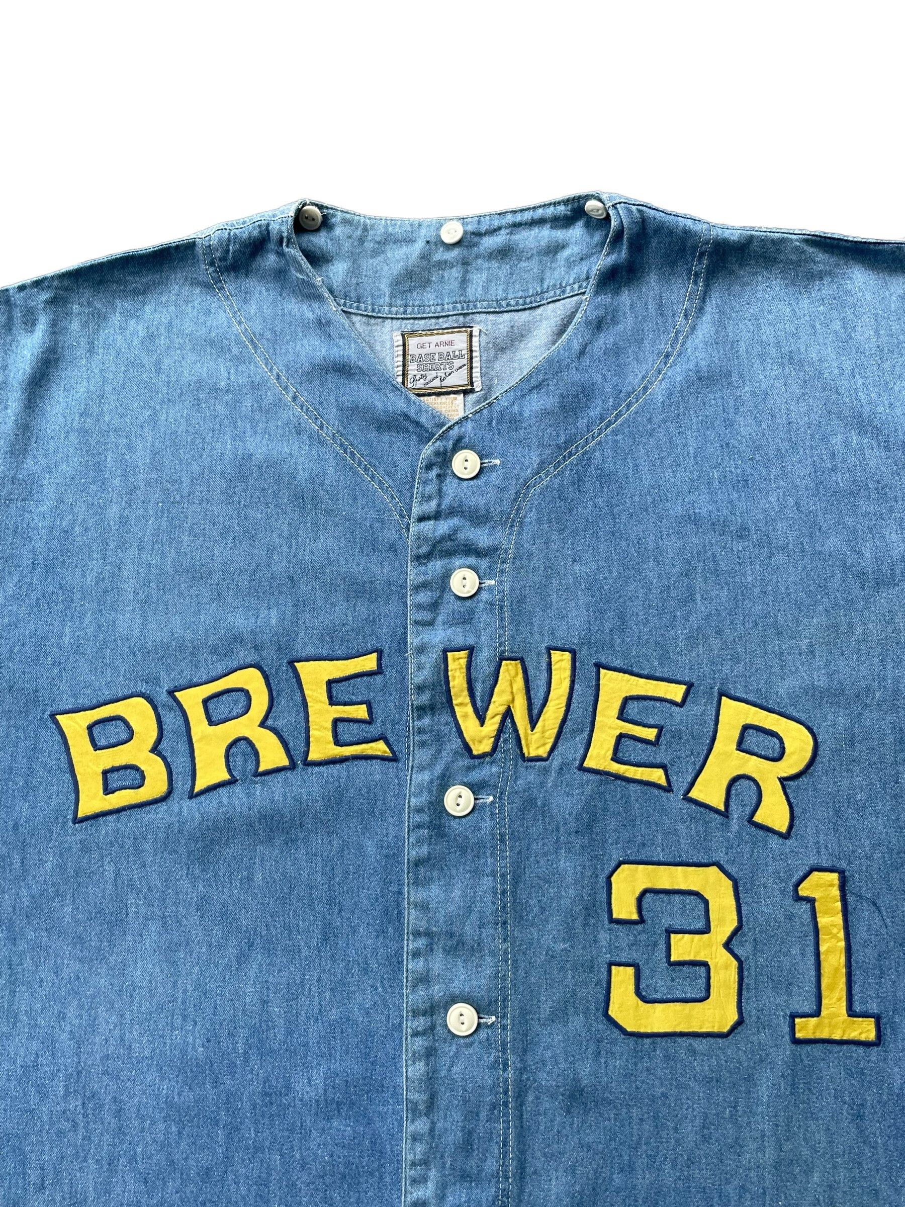 MLB Vintage MLB Brewer No 31 Denim Shirt Size US XL / EU 56 / 4 - 2 Thumbnail