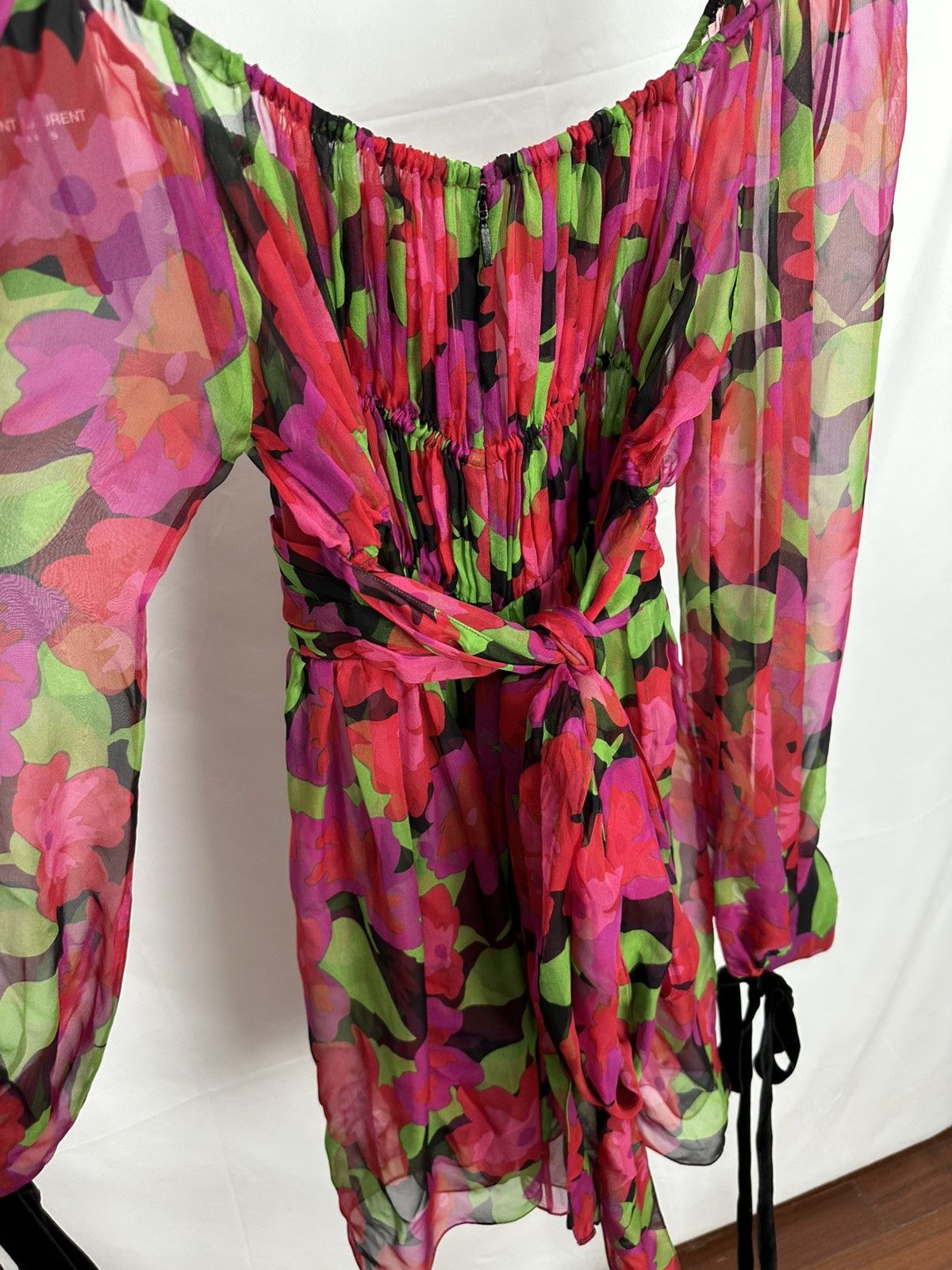 Saint Laurent Paris Saint Laurent Multicolor dress Size XS / US 0-2 / IT 36-38 - 16 Thumbnail