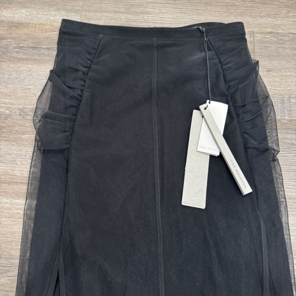 Rick Owens Rick Owens Collage Knee Length Skirt Tulle in Black Size 28" / US 6 / IT 42 - 4 Thumbnail