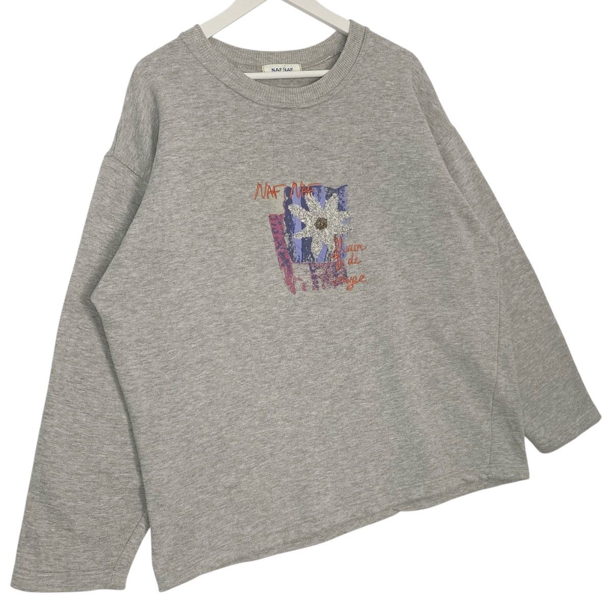 Vintage Vintage Naf Naf Paris Sweatshirt Crewneck Grey Size XL Size XL / US 12-14 / IT 48-50 - 3 Thumbnail