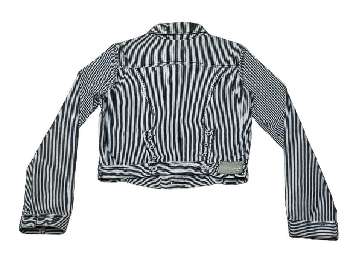 Designer × Diesel × Vintage Vintage Brand Diesel Hickory Trucker Jacket 2000s Size US L / EU 52-54 / 3 - 2 Thumbnail