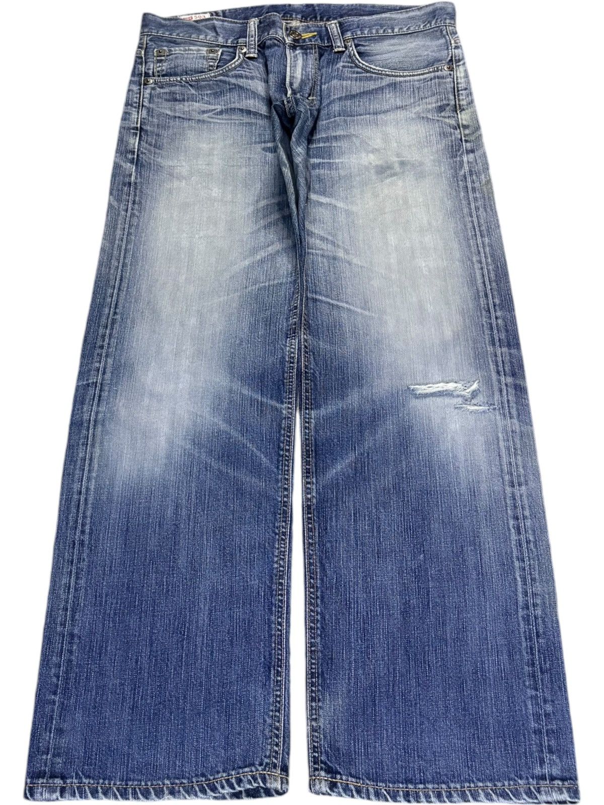 Edwin Vintage Japanese Edwin 503 Faded Wash Distressed Baggy Jeans Size US 36 / EU 52 - 1 Thumbnail