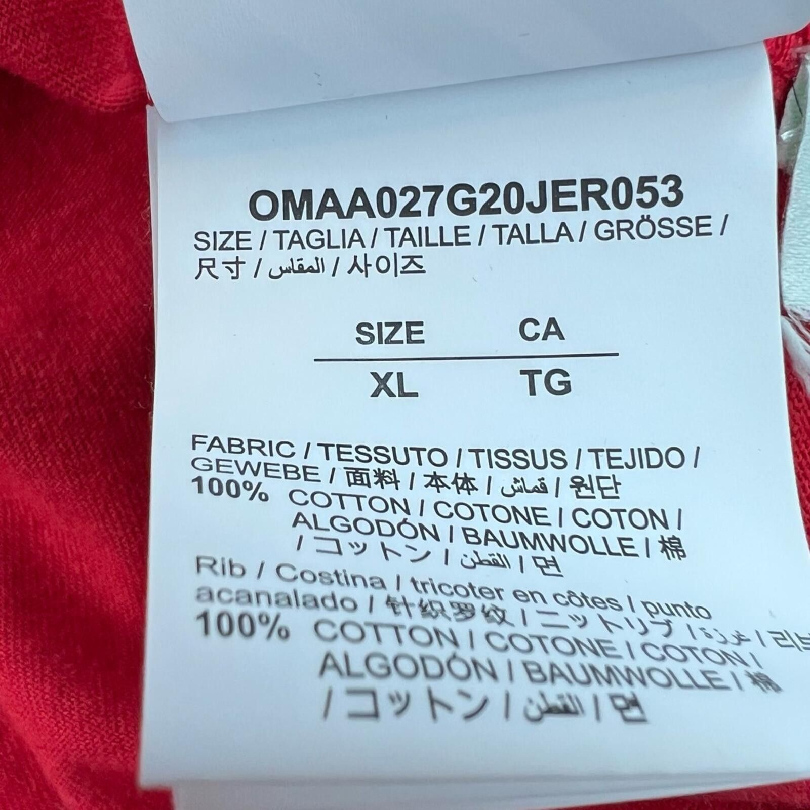 Off-White Off-White Airport Tape Arrows Red T Shirt Size US XL / EU 56 / 4 - 5 Thumbnail