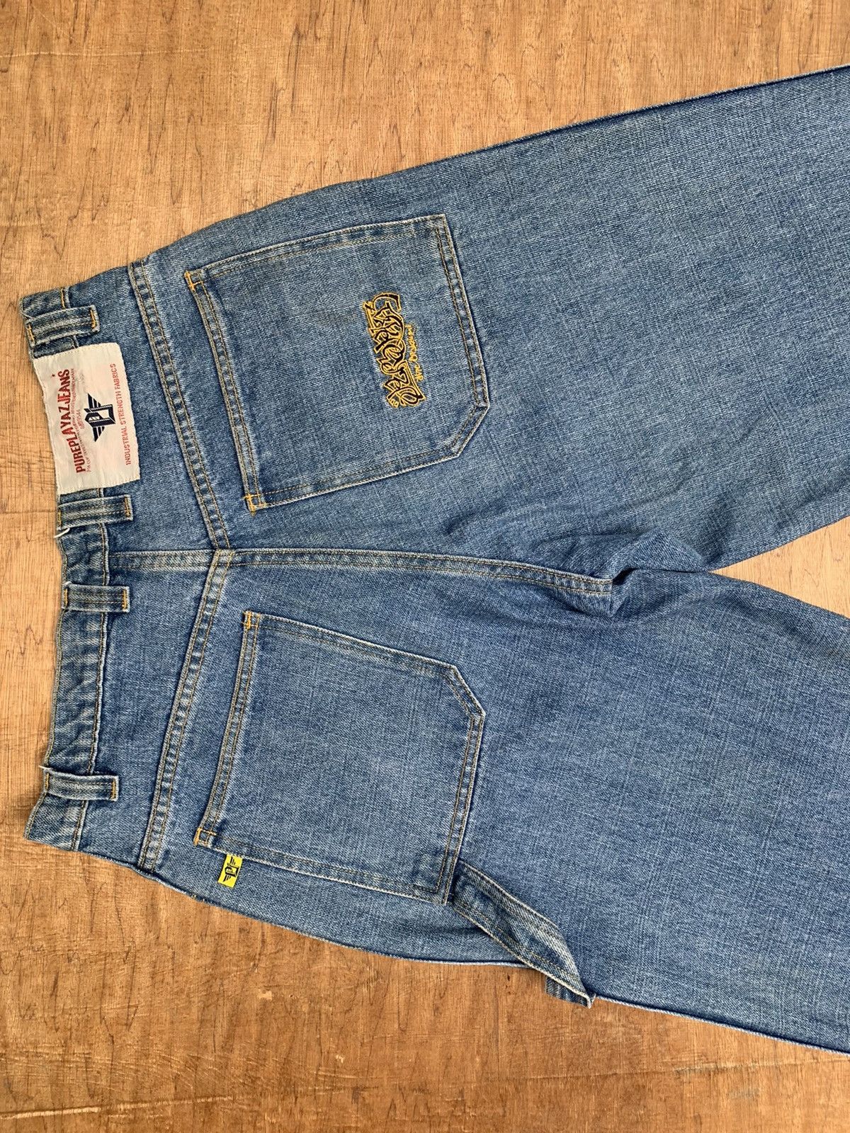 Japanese Brand Vtg PUREPLAYAZ Jeans Baggy Carpenter Like Jnco Hip Hop Pant Size US 31 - 18 Thumbnail