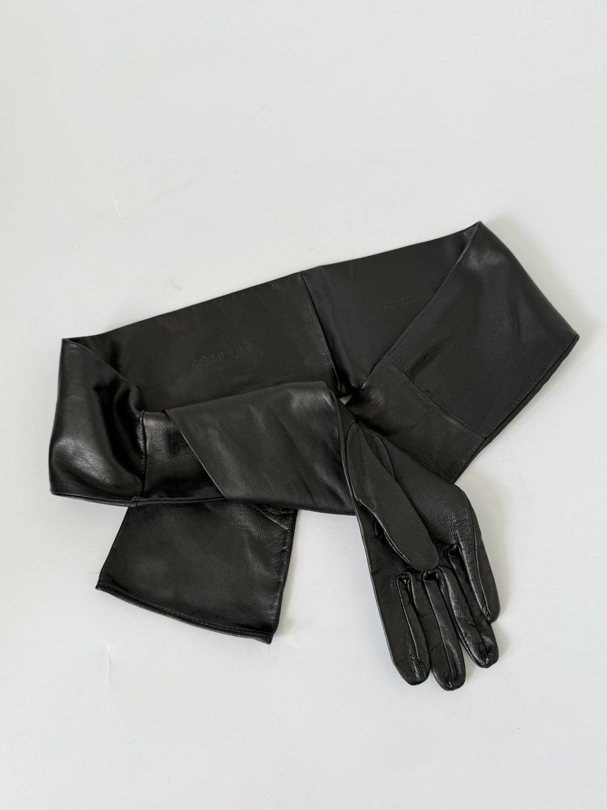 Maison Margiela Maison Margiela Black Leather Glove Belt Size ONE SIZE - 3 Thumbnail