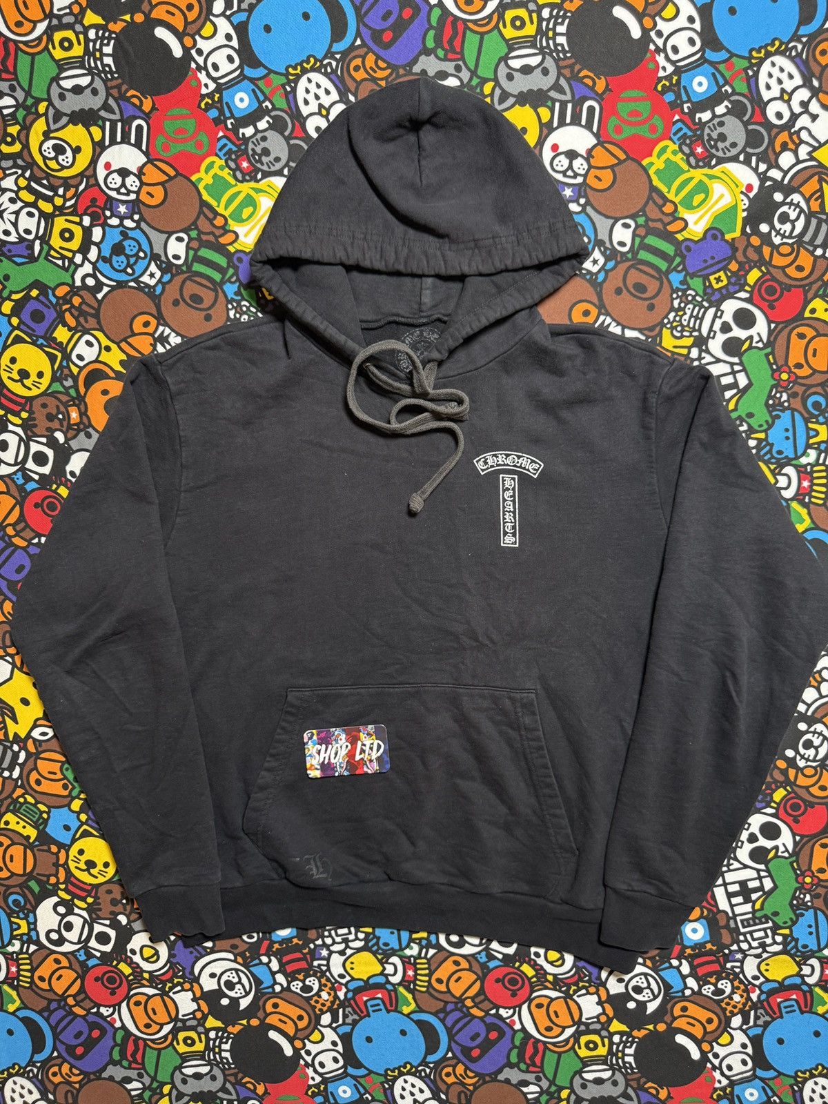 Chrome Hearts Chrome Hearts Black Script Logo Pullover Hoodie Size US M / EU 48-50 / 2 - 2 Thumbnail