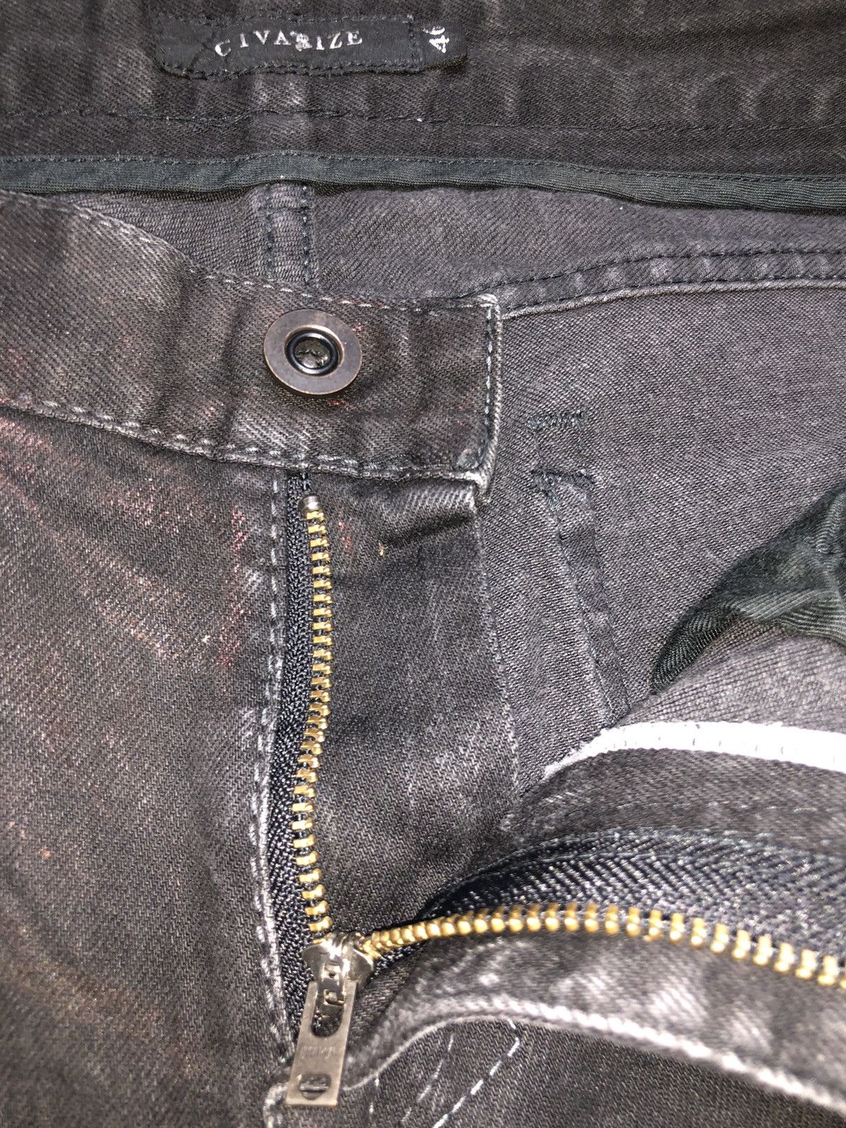 Other CIVARIZE BLACK WAX JEANS Size US 33 - 17 Thumbnail