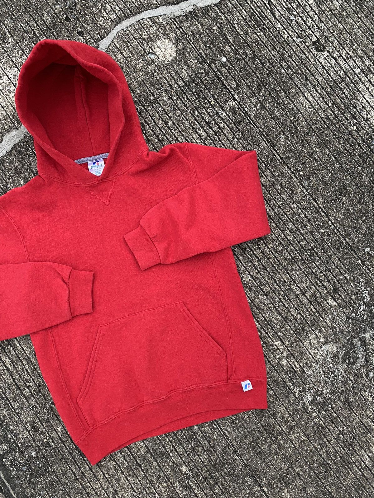 Russell Athletic × Vintage Vintage Red Russell Athletic Hoodie Size US XS / EU 42 / 0 - 2 Thumbnail