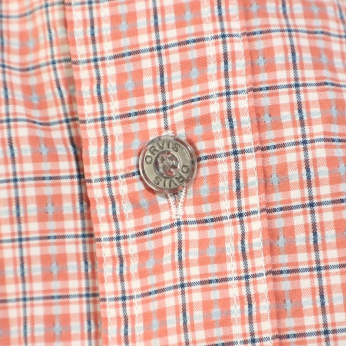 Orvis Orvis Shirt Gingham Button Up Orange M Mens Size US M / EU 48-50 / 2 - 6 Thumbnail