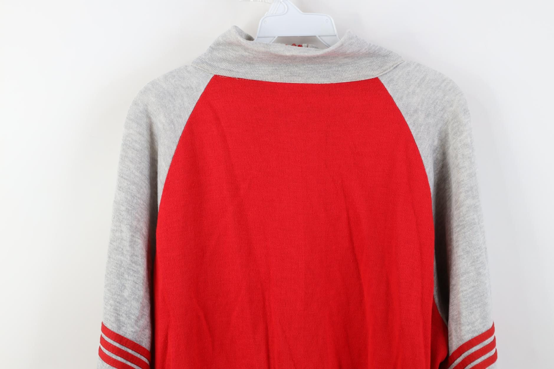 Vintage Vintage 70s Streetwear Black Tennis Track Jacket Red USA Size US XL / EU 56 / 4 - 13 Thumbnail