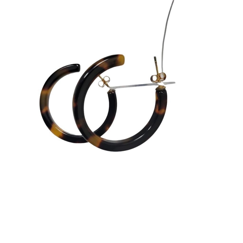 Other Simone Smith Women's Medium Tortoise Shell Look Earrings. Size ONE SIZE - 5 Thumbnail