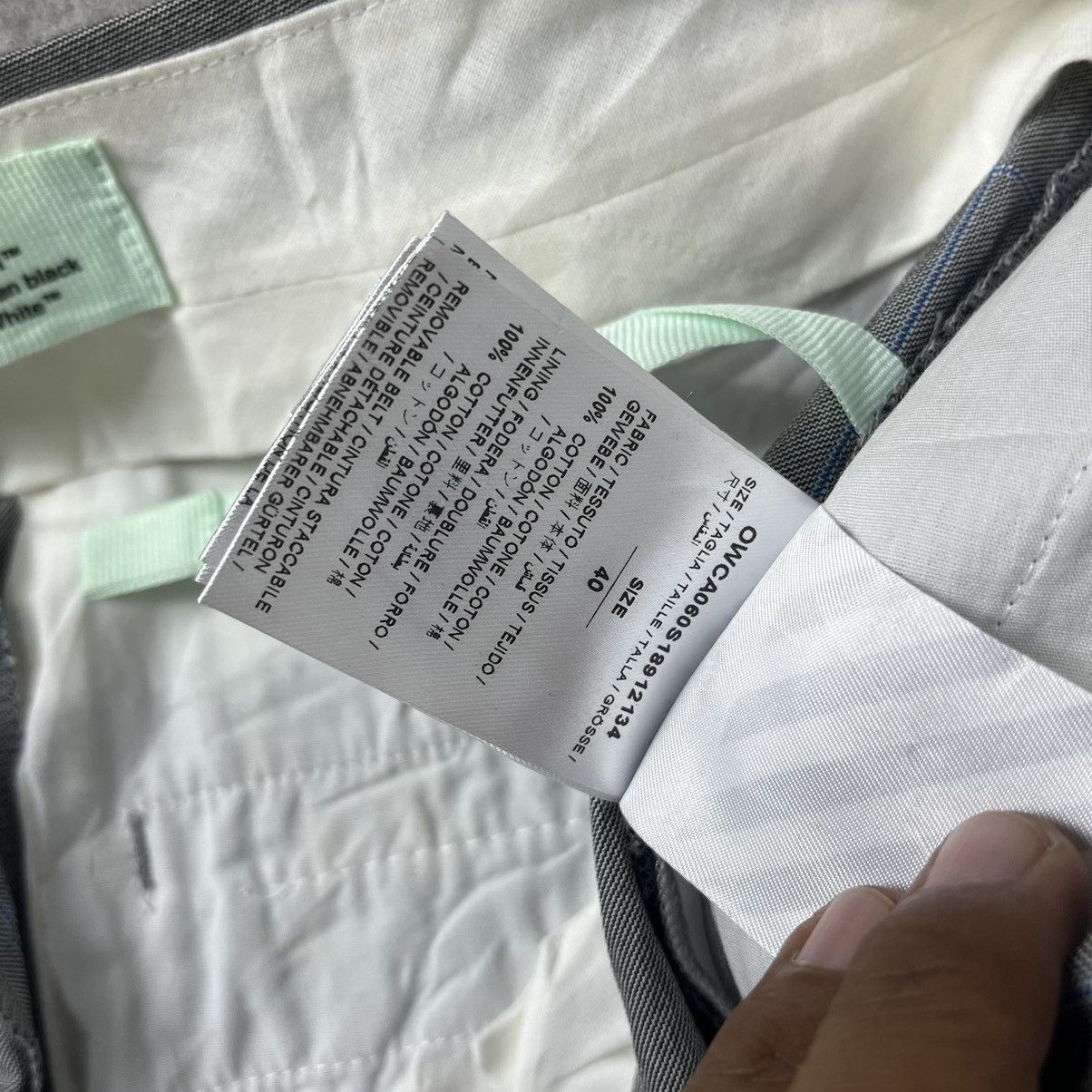Off-White × Virgil Abloh Off white tartan pants Size 40" / US 18 - 10 Thumbnail