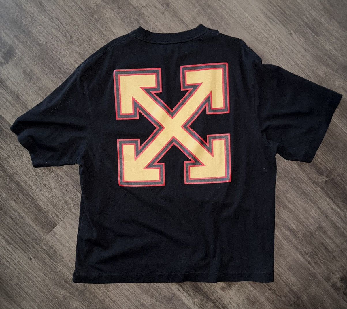Off-White Off-White x AC Milan Exclusive Graphic Logo Tee Size US XXL / EU 58 / 5 - 2 Thumbnail