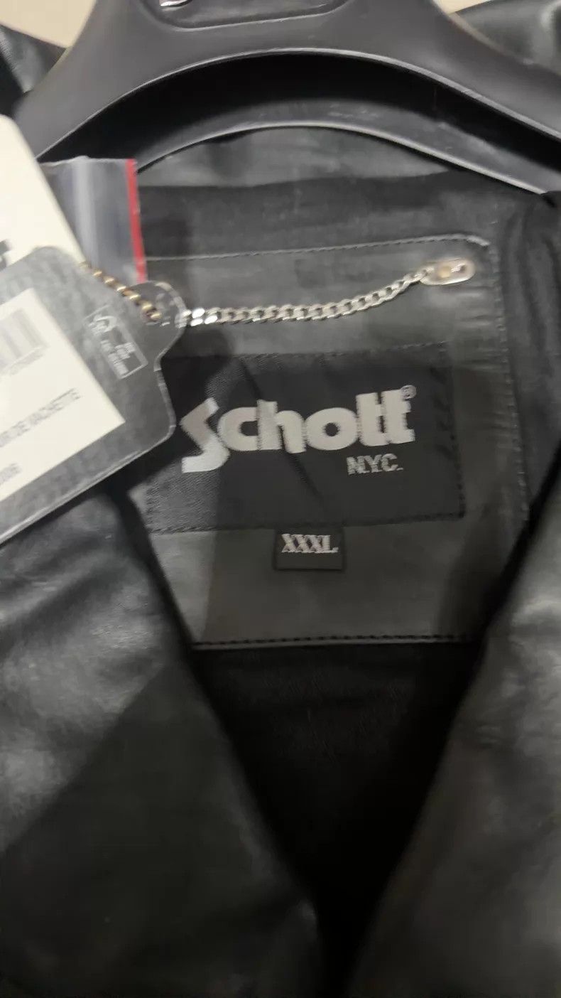 Schott Schott Black motorcycle leather jacket Size US XXL / EU 58 / 5 - 2 Thumbnail