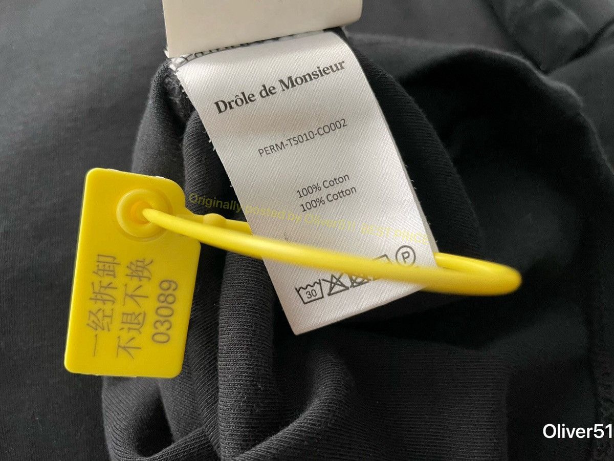 Drôle De Monsieur Not From Paris Tee Aaaa04/2609 in Black, Men's (Size Xl) — image 5 of 5