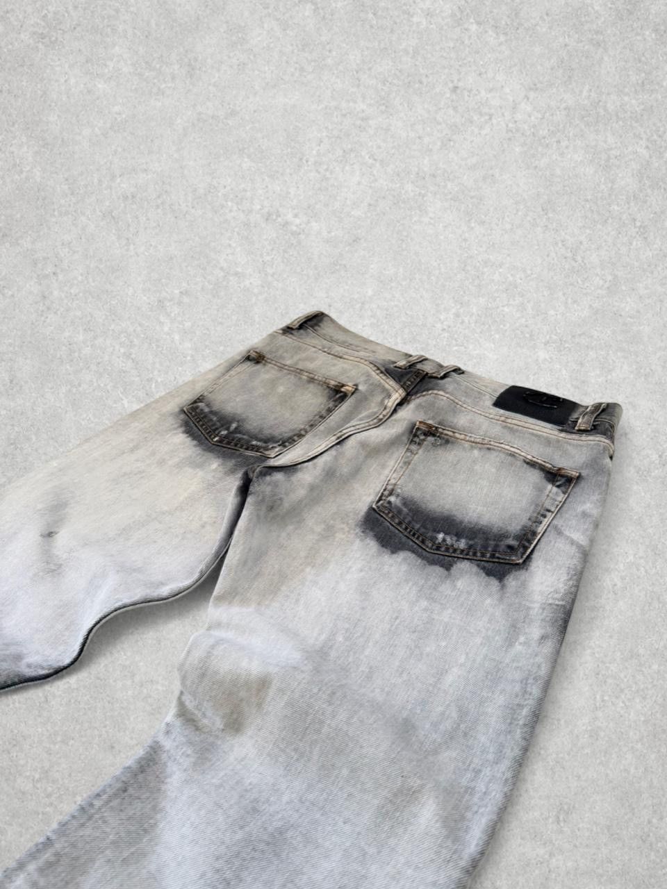 Just Cavalli 2000s Just Cavalli Black And Grey Jeans Size US 33 - 7 Thumbnail