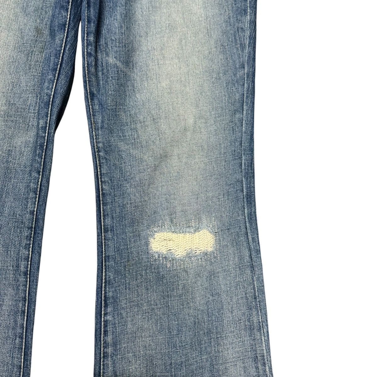 PPFM PPFM Repaired Denim Flare Jeans Size US 30 / EU 46 - 8 Thumbnail