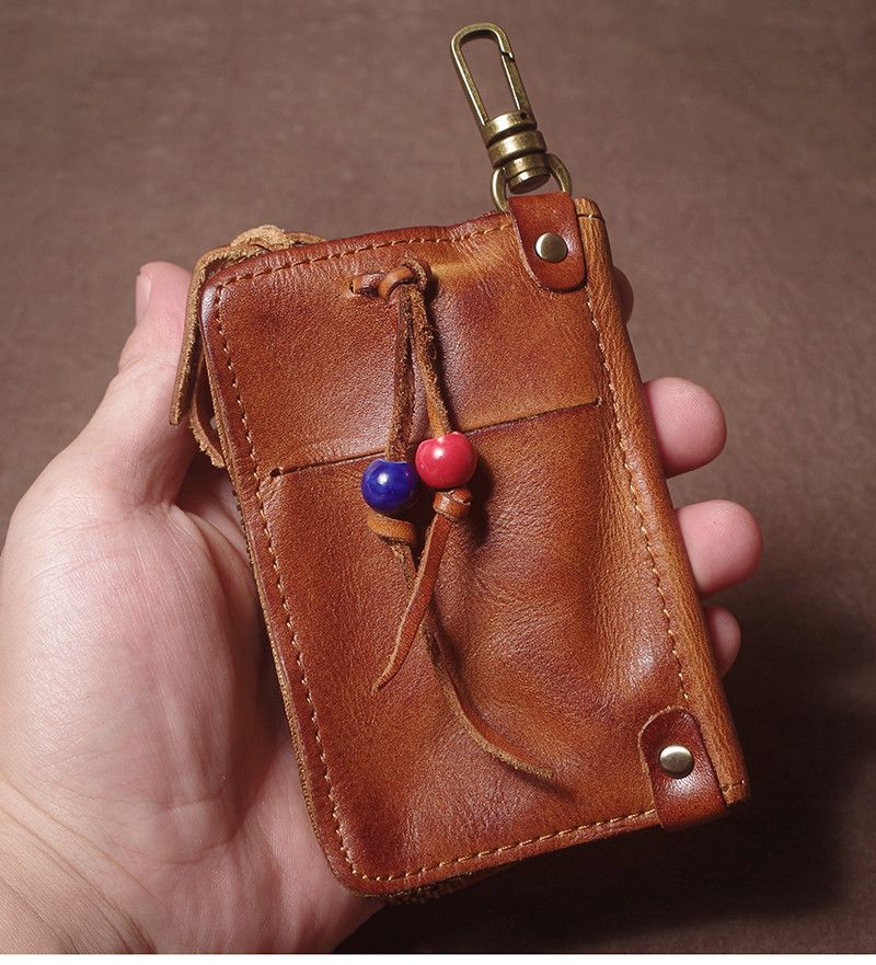 Japanese Brand Key Card Organizer Leather Bag Size ONE SIZE - 2 Thumbnail